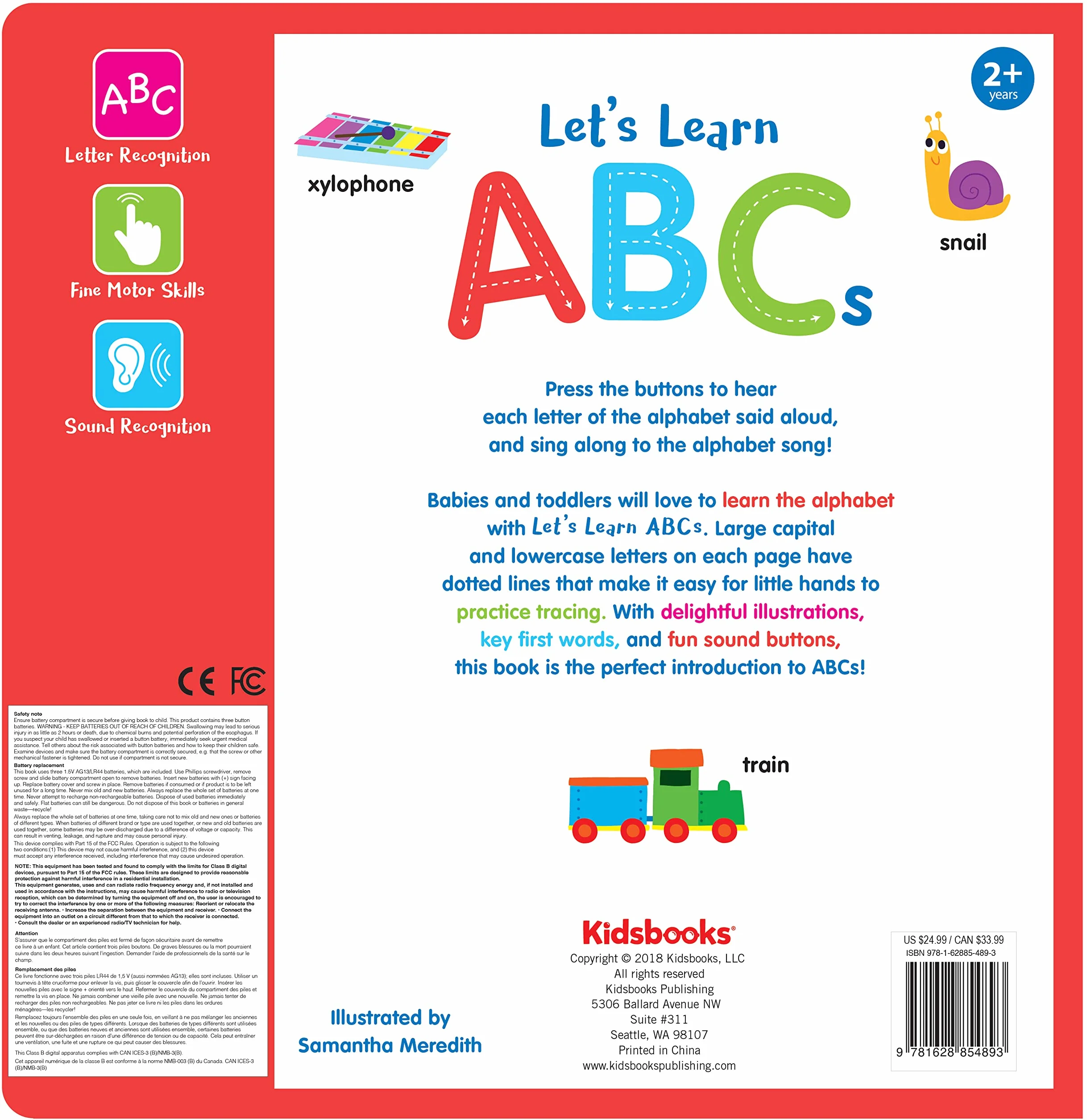 27-Button Sound Book Let's Learn ABCs