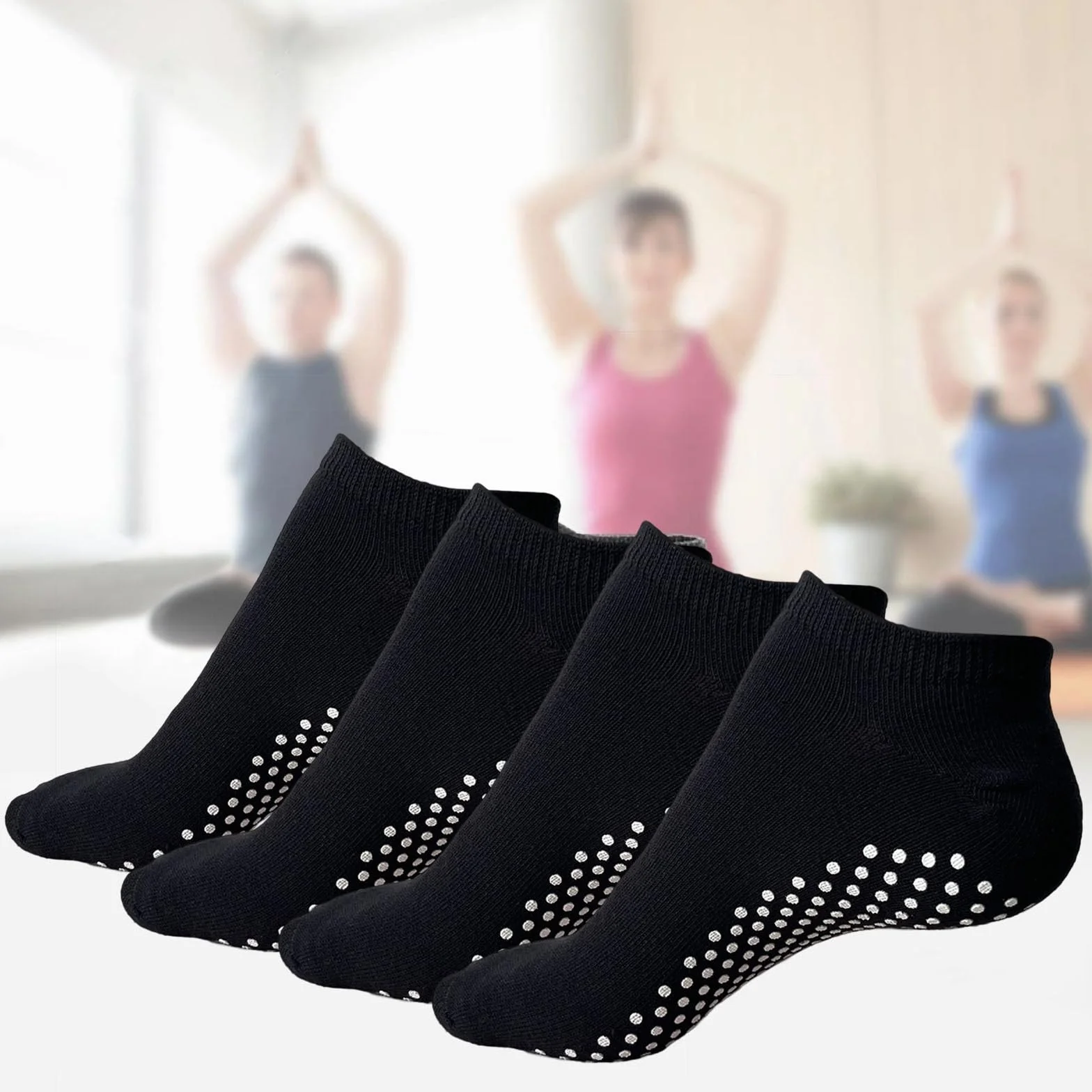 KEYRI Antypoślizgowe skarpetki dla kobiet i mężczyzn skarpetki do jogi Pilates do sztuk walki Fitness taniec batony gimnastyczne skarpety pilates skarpetki bez palców bez palców jeden rozmiar