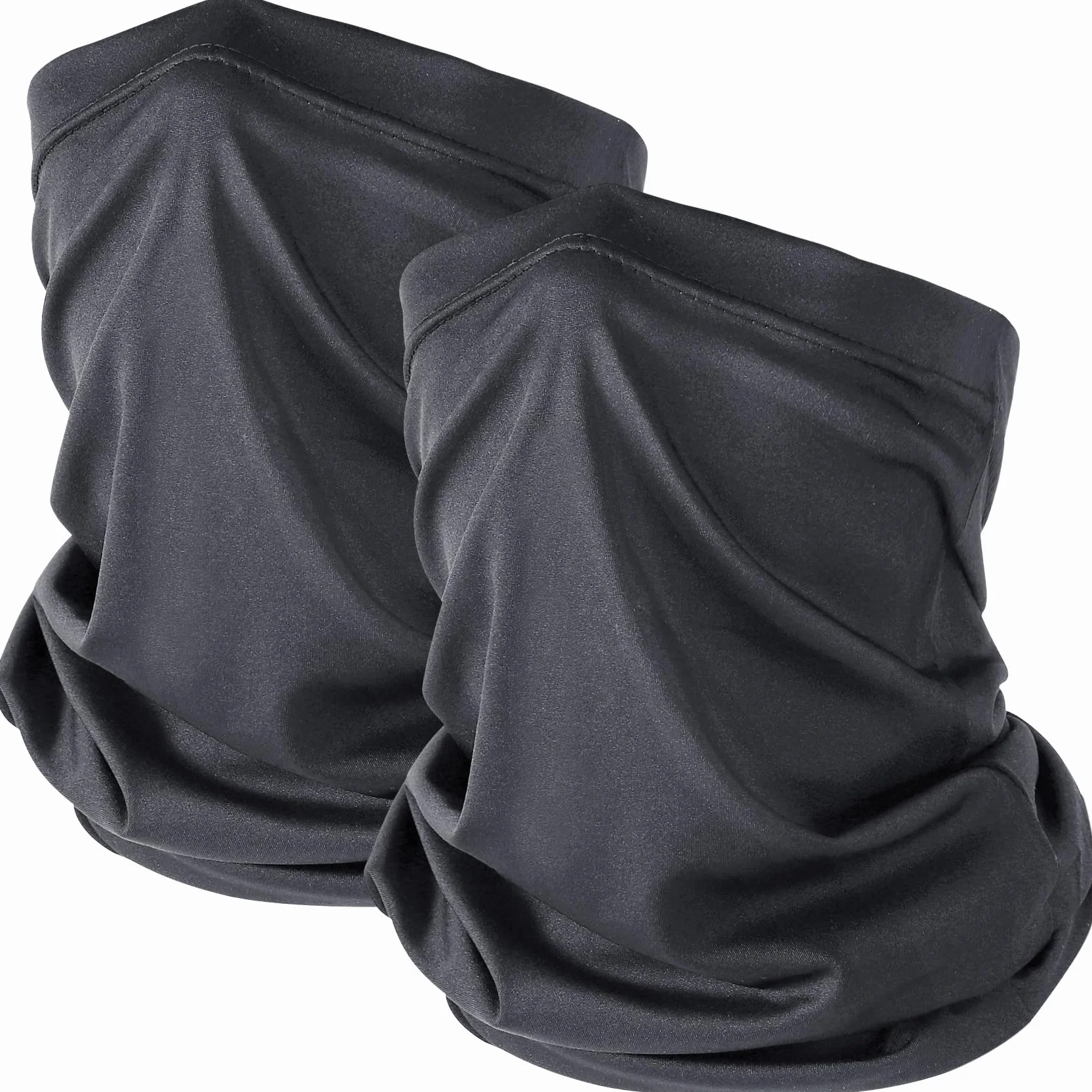 Chusta wielofunkcyjna, bandana, 2 sztuki, chusta na szyję, męska i damska, sportowa, wielofunkcyjna, oddychająca, wiatroszczelna, do jazdy na motocyklu, biegania, wędrówek, jazdy na rowerze (Szary)