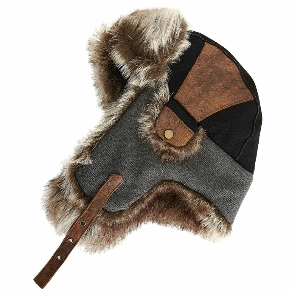 Comhats Zimowa czapka myśliwska dla mężczyzn Ushanka