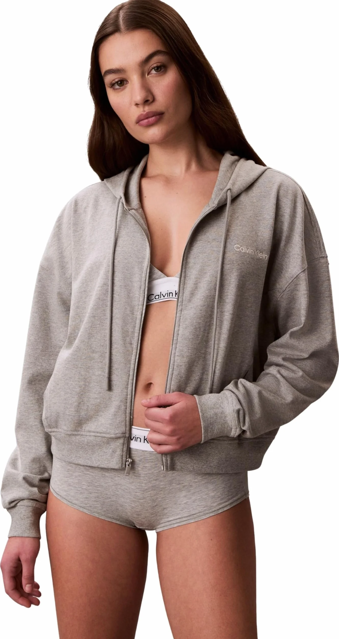 Calvin Klein Top do spania Kobiety Full Zip Sweat Hoodie Lv00qs7599