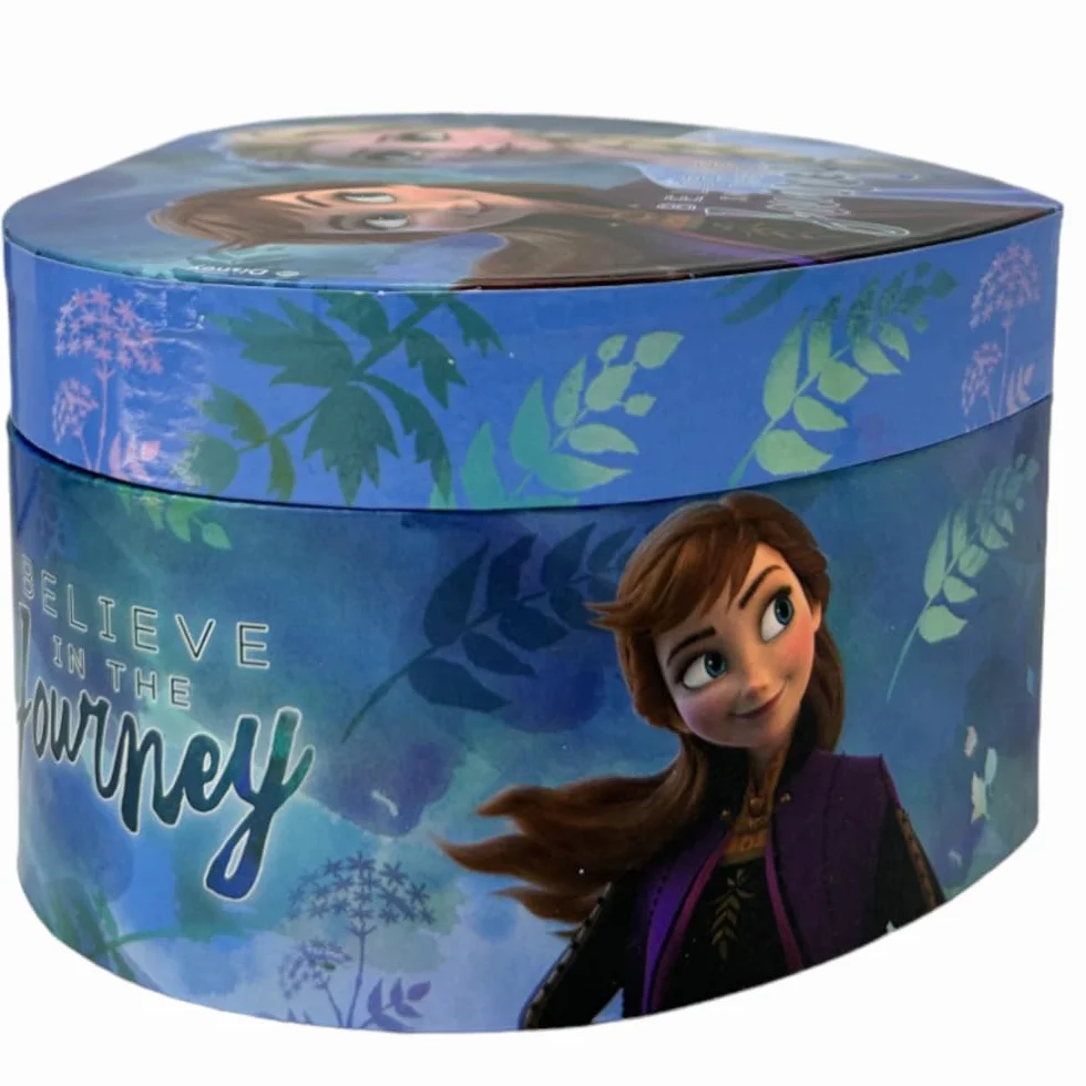 Pudełko na biżuterię z pozytywką Kraina lodu Disney Pudełko na biżuterię w kształcie serca 14,8 x 13,5 x 8,6 cm