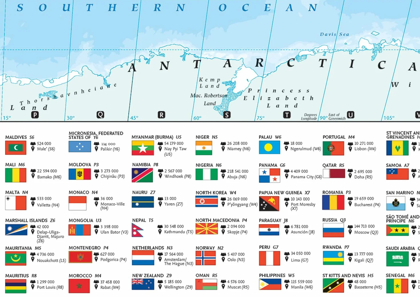 Collins Large World Wall Paper Map (70 x 91.5 cm): Paper map with flags, perfect for classroom, office and home