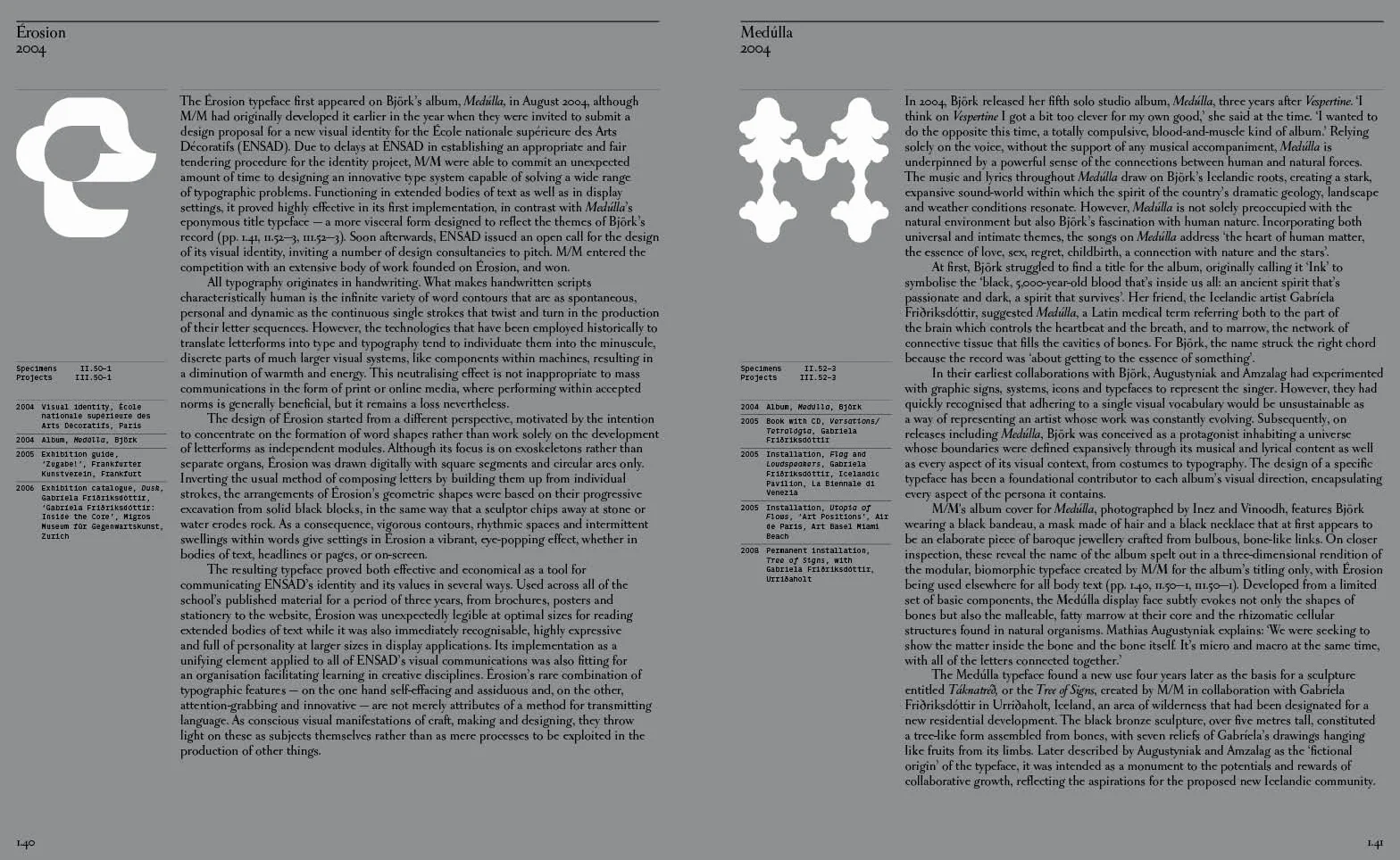 Letters from M/M (Paris) /anglais: The definitive study of the typeface screated by the influential art and design practice