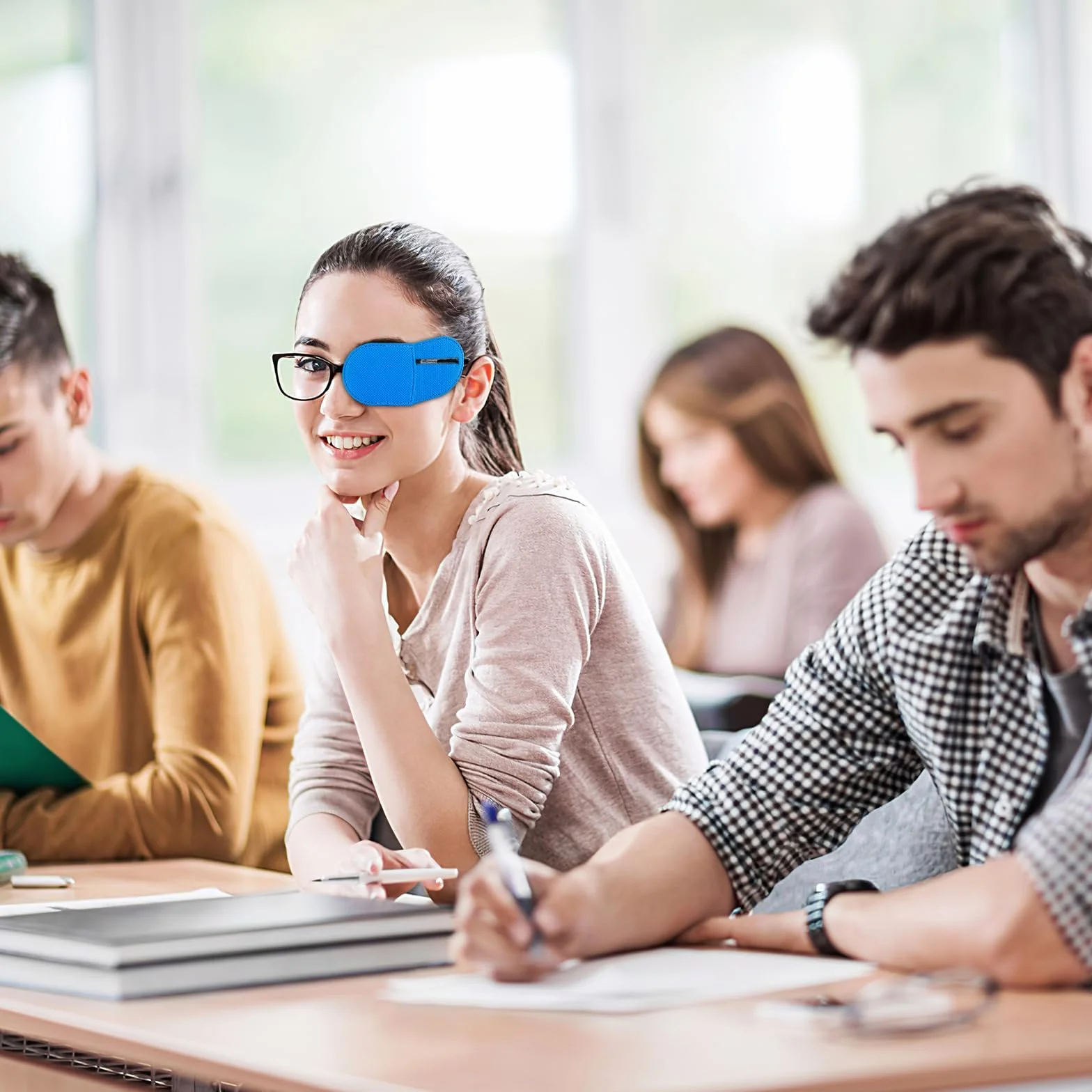 12 naszywek na oczy do okularów, wielokrotnego użytku, włóknina, opaska na oczy, medyczna dla dorosłych, dzieci, lewe prawe oko, opaska na okulary, lewe niedowidzenie, zez, dla lewych i prawych oczu