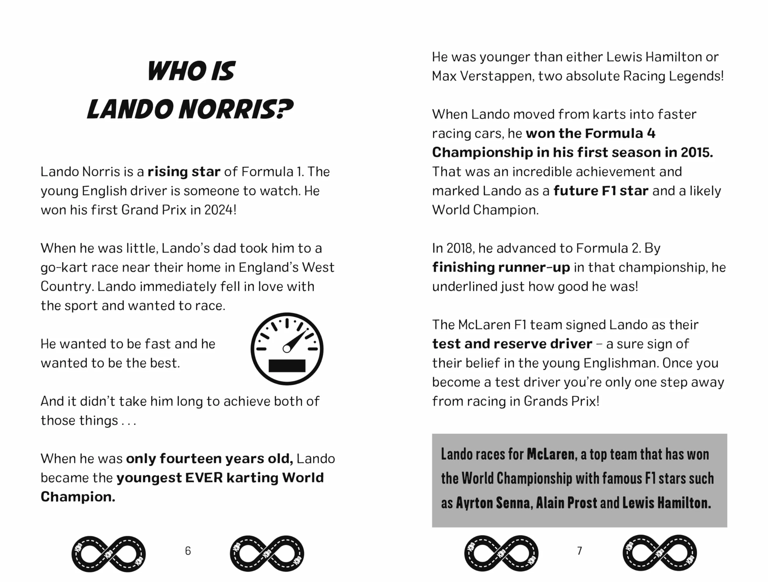 Racing Legends: Lando Norris: 101 Facts about Formula One: 4