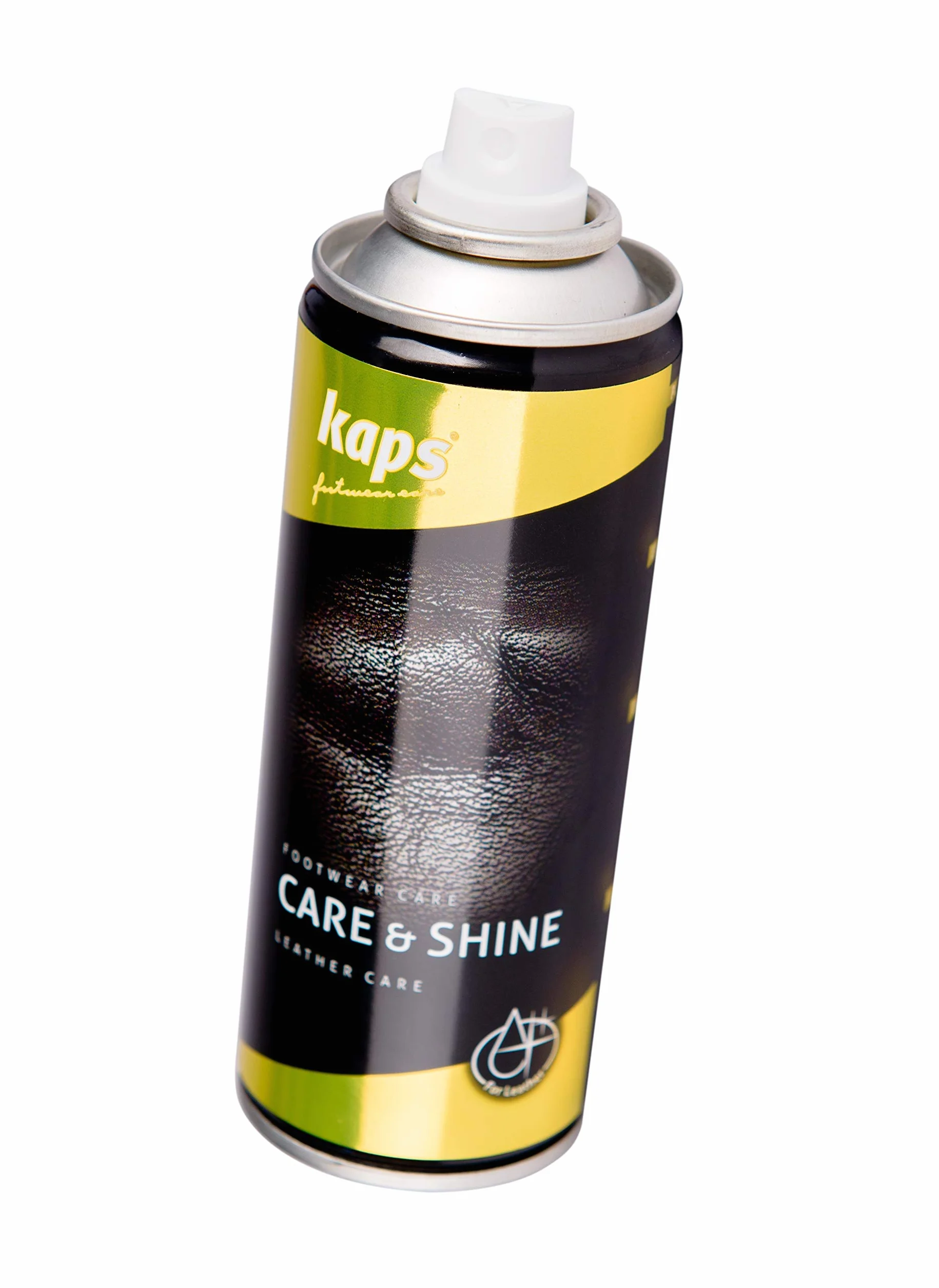 Kaps Care & Shine Spray do pielęgnacji i polerowania skóry, z olejem mineralnym i lanolinowym, do butów, toreb i wyrobów skórzanych, 200 ml – 6.76 fl. oz.