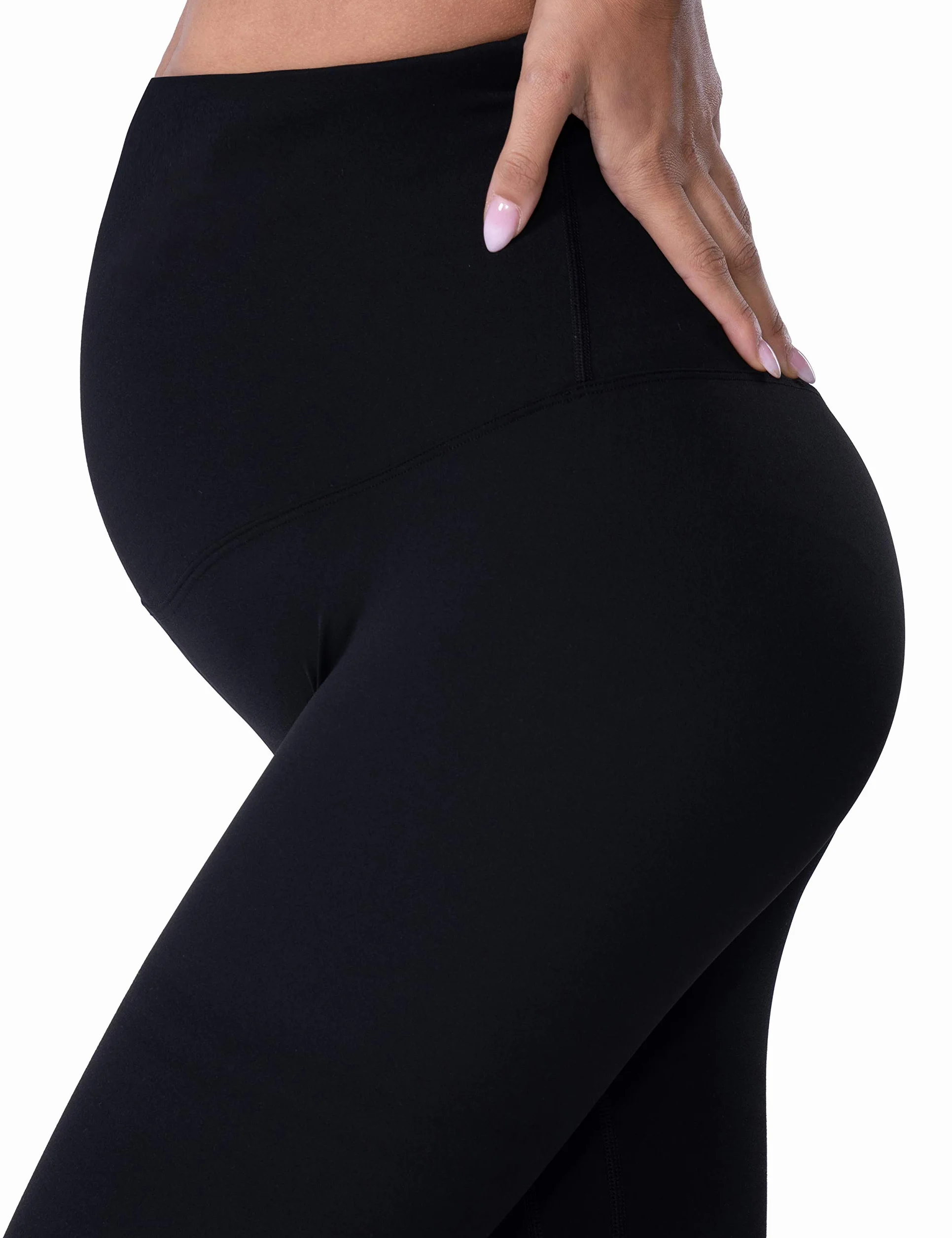 POSHDIVAH Damskie legginsy ciążowe nad brzuchem ciążowe spodnie do jogi odzież aktywna legginsy treningowe
