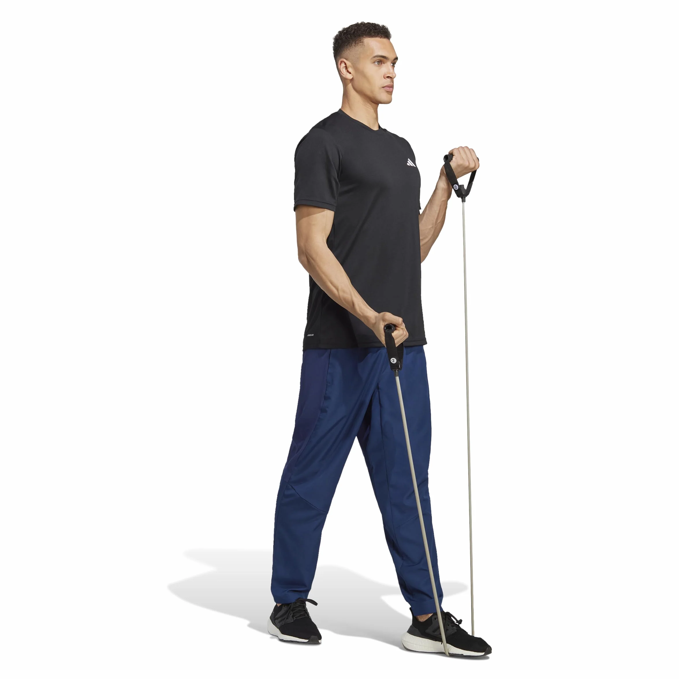 adidas Mężczyźni Train Essentials Training Tee, Black/White, L