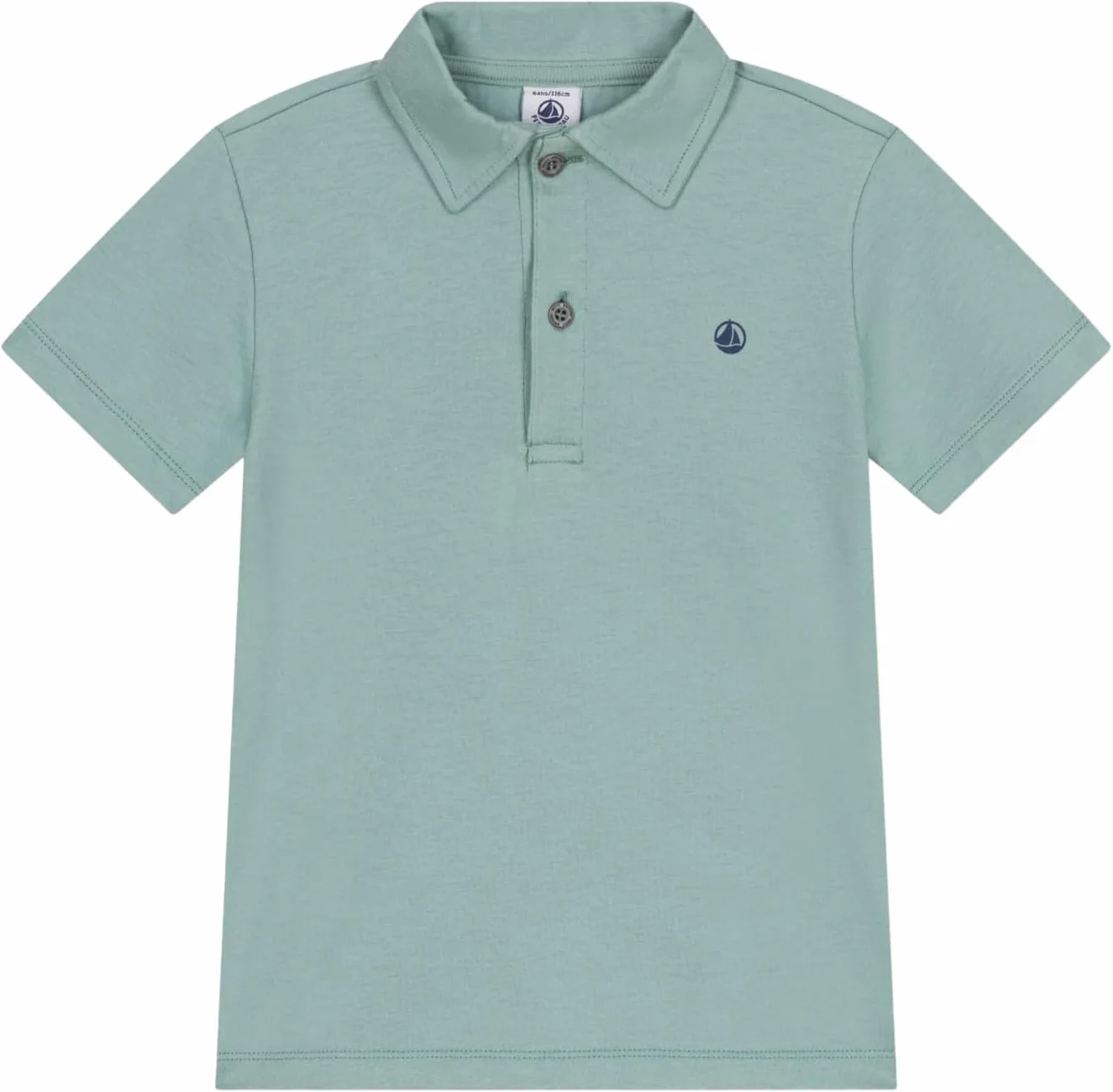 Petit Bateau Koszulka polo z krótkim rękawem dla chłopców, zielony, 12 lat