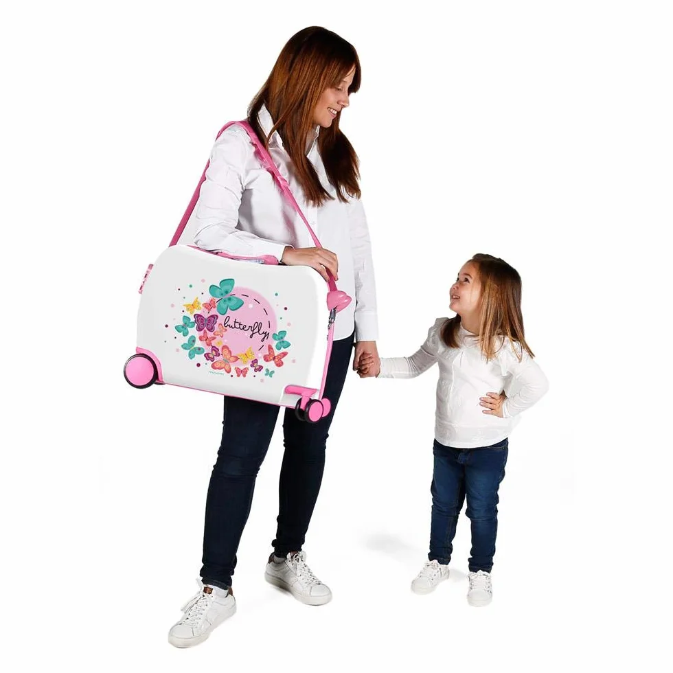 MOVOM Happy Time Bagaż dziecięcy 55 cm 32 wielokolorowy (Multicolor), Butterfly, 50 cm, Siedzenie 360