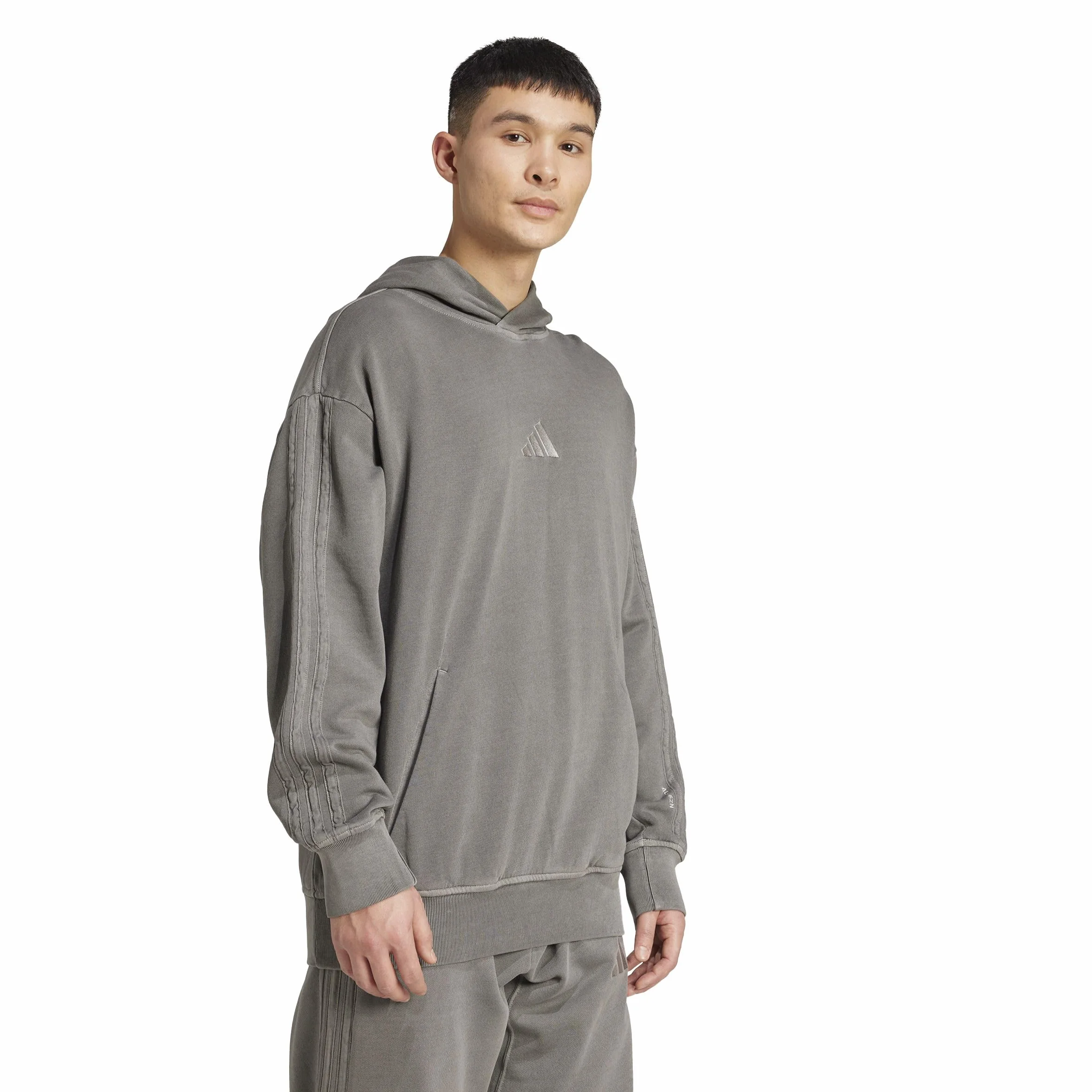 adidas heren ALL SZN French Terry Washed Hoodie, black, L