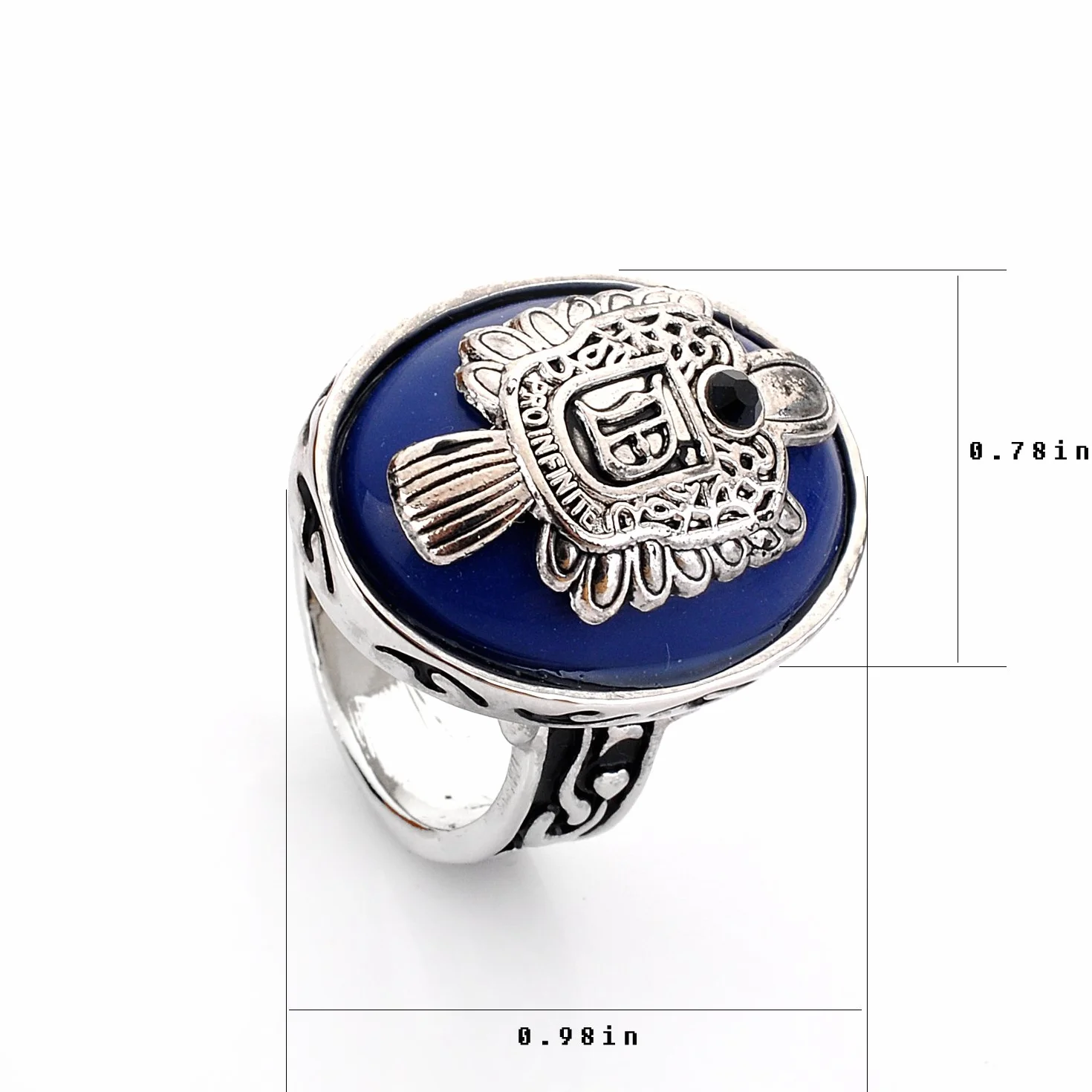 lureme® Vampire Diaries Daylight Walking Signet Damon's Ring for Fans(04001478)