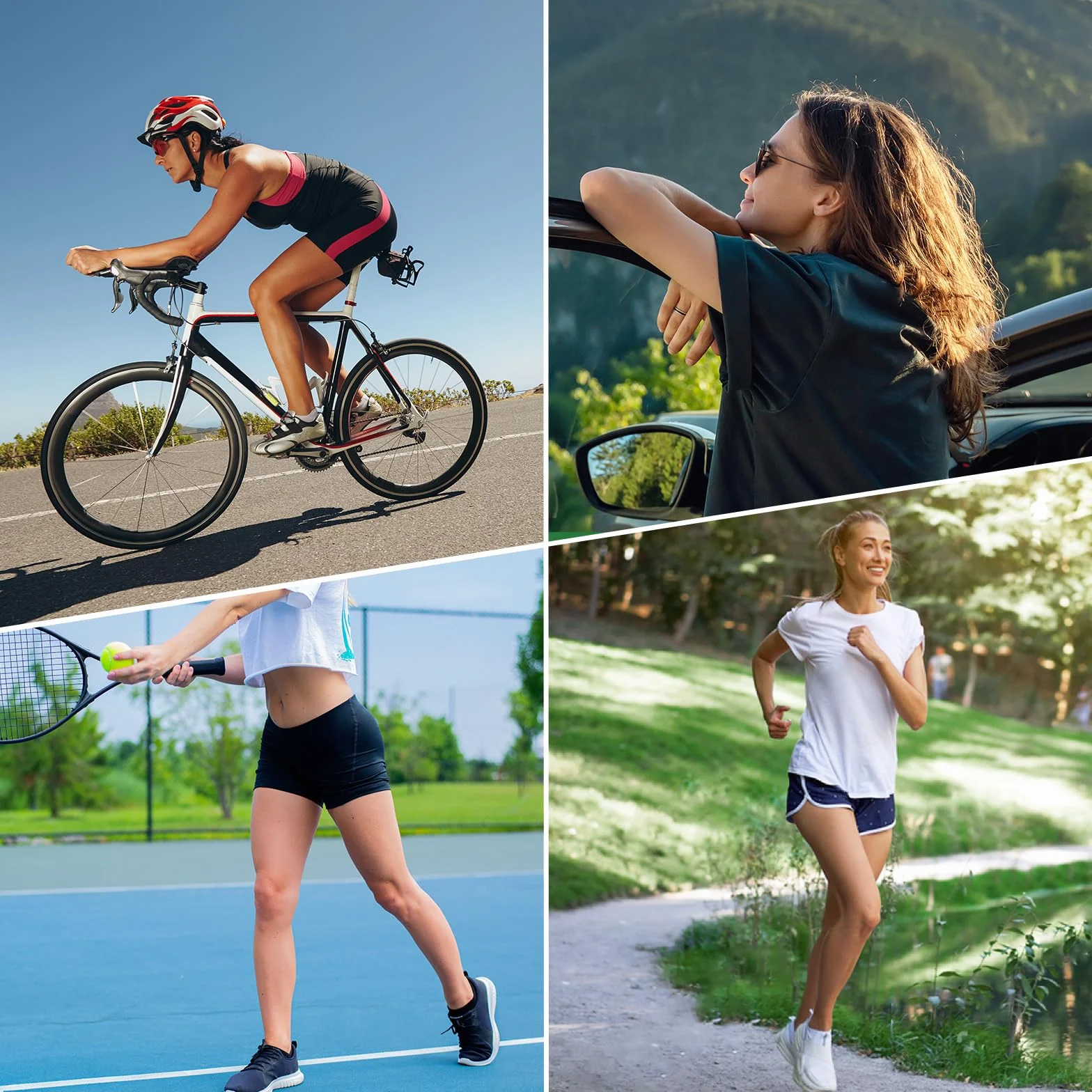 Blu Ninfee Bambusowe skarpety treningowe damskie 3-5/6-8, damskie skarpety do biegania do kostek, oddychające krótkie skarpety sportowe, prezenty dla kobiet, dziewcząt, lato, 6 par