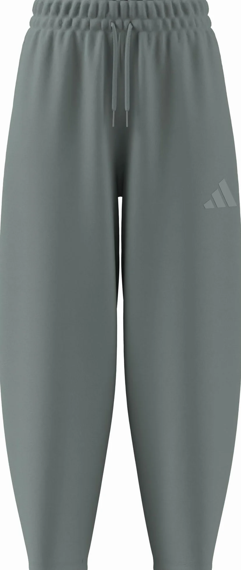 adidas Essentials Contemporary Logo Fleece Barrel Pants - SPODNIE (7/8) Kobiety