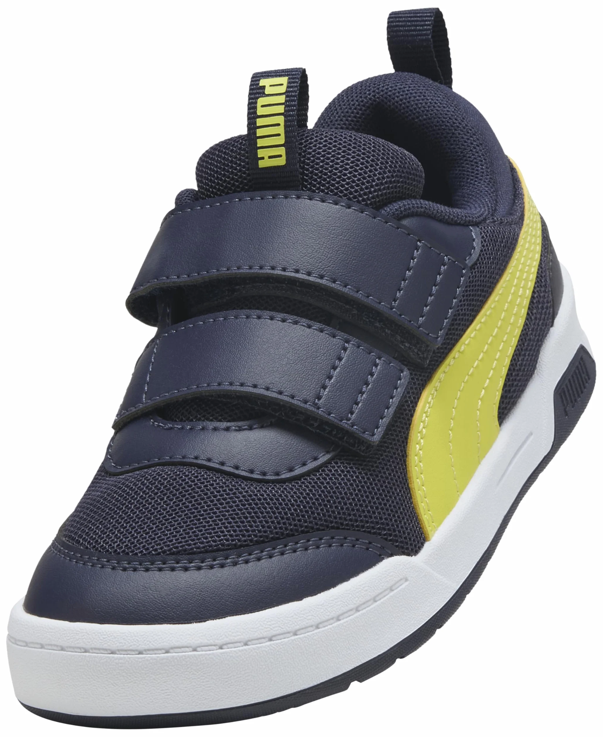 PUMA MULTIFLEX 2 MESH V PS Sneaker, Navy-LUX Lime, 11 UK Child, Puma Navy Lux Limonka, 29 EU