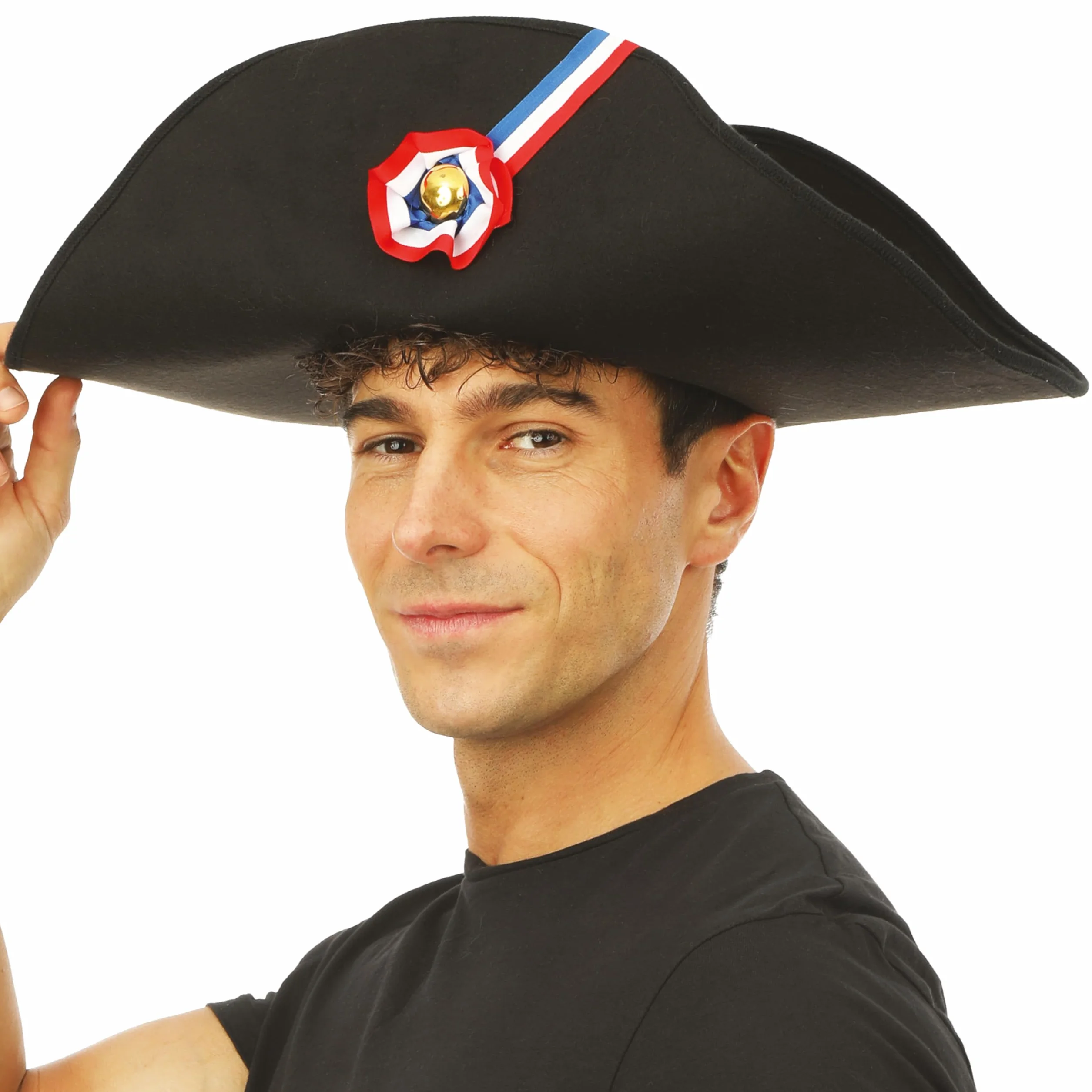 P'tit Clown 92571 czapka z wełny napoleona dla dorosłych – jeden rozmiar – czarna