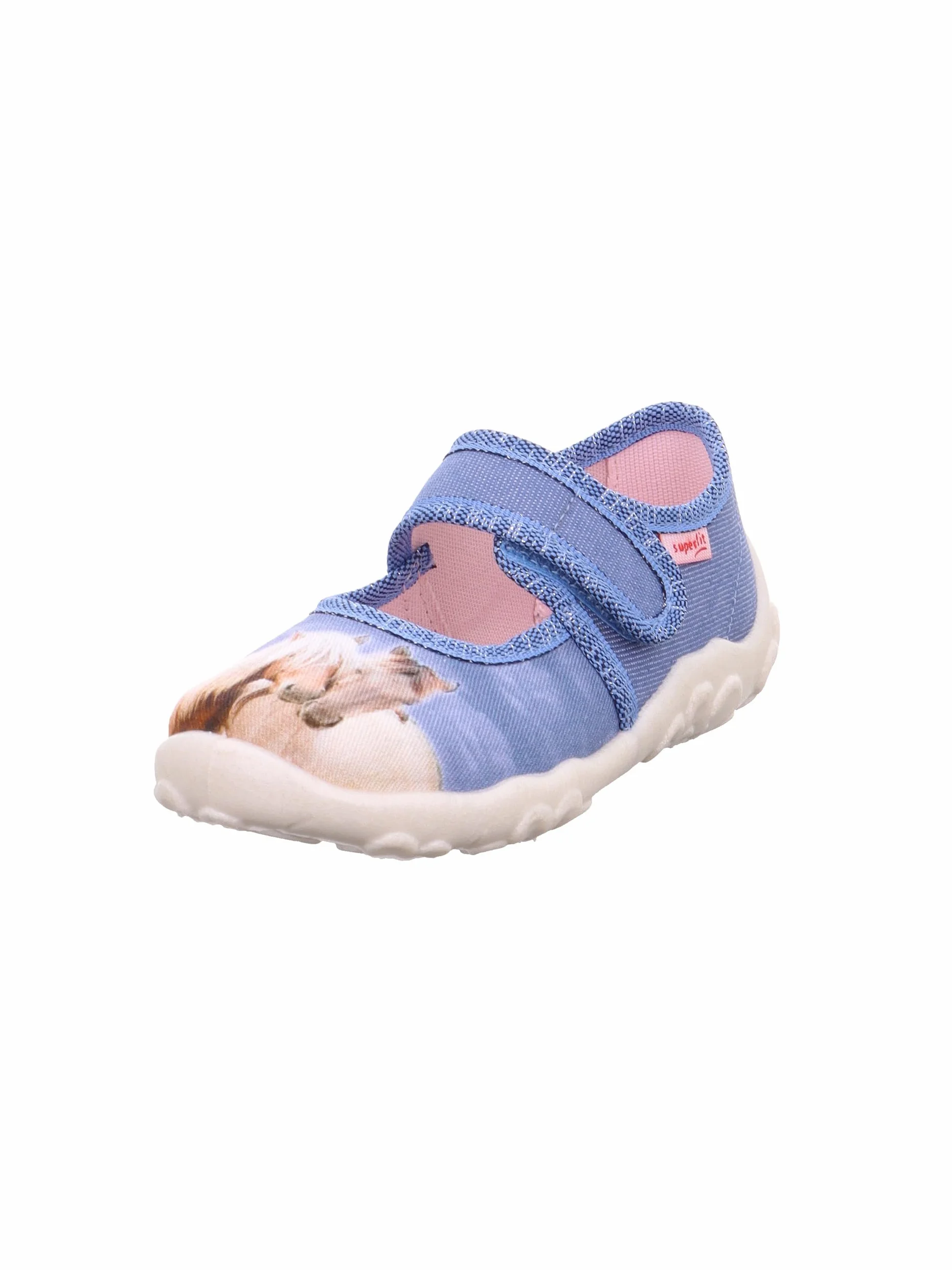 Superfit Mädchen BONNY Hausschuhe, BLAU/MEHRFARBIG 8400
