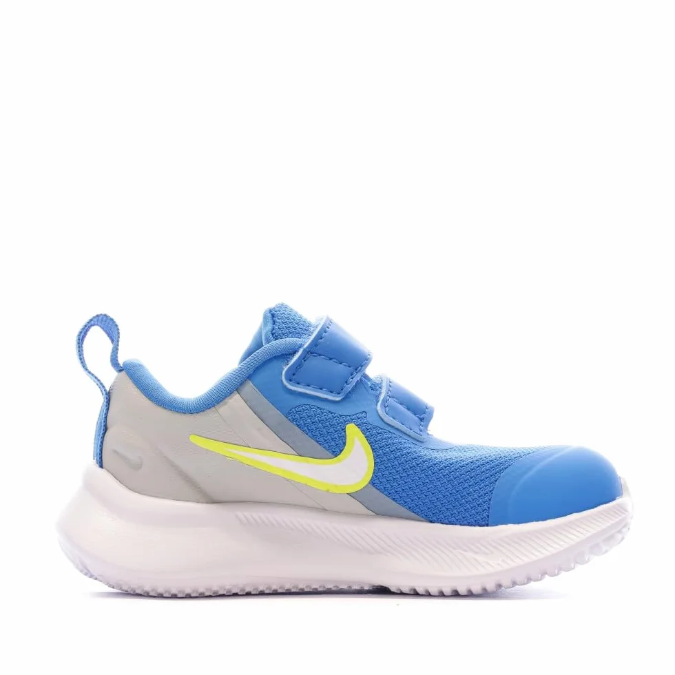 NIKE Baskets Bleu/Jaune Bãbã Garçon Star Runner 3 TDV, Unisex buty do biegania dla dzieci