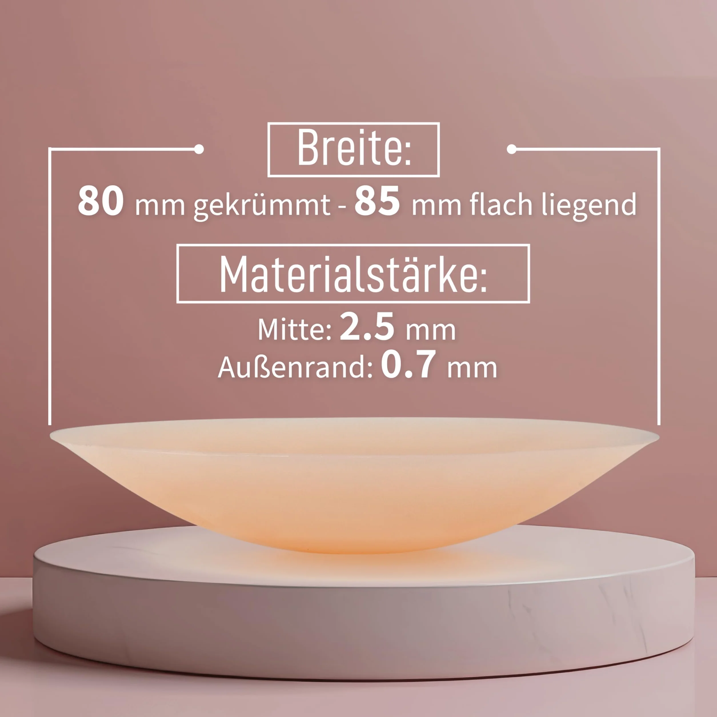 Podkładki na sutki [3 pary] | Samoprzylepne nakładki na sutki dla kobiet - wielokrotnego użytku i zmywalne z hipoalergicznego silikonu [8 cm] | Podkładki na sutki wielokrotnego użytku, beżowe