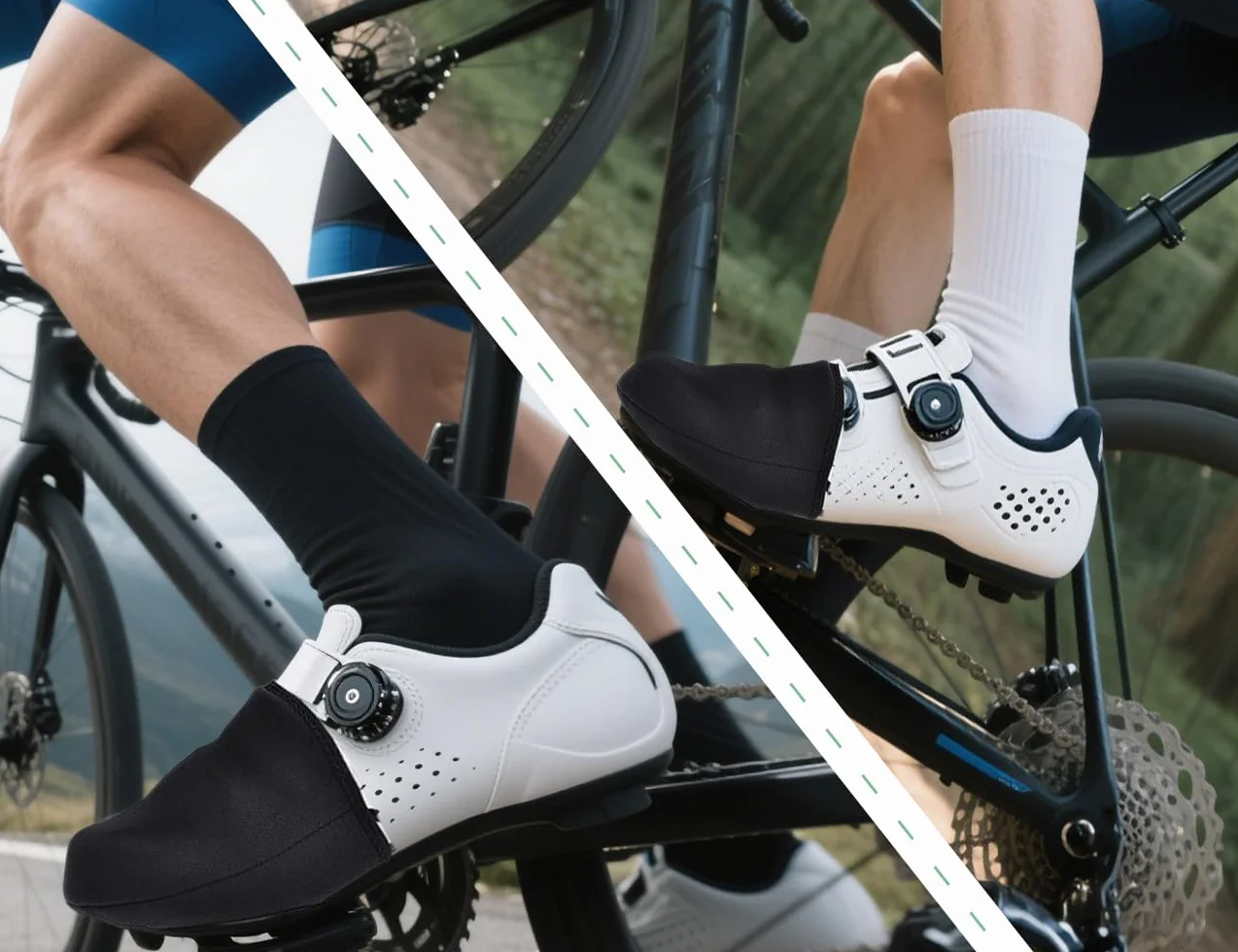Pokrowce na buty, ocieplacze na palce rowerowe wiatroszczelne, pokrowce na buty, dla mężczyzn i kobiet w domu, na kemping, rower, do aktywności na świeżym powietrzu i jazdy na rowerze górskim