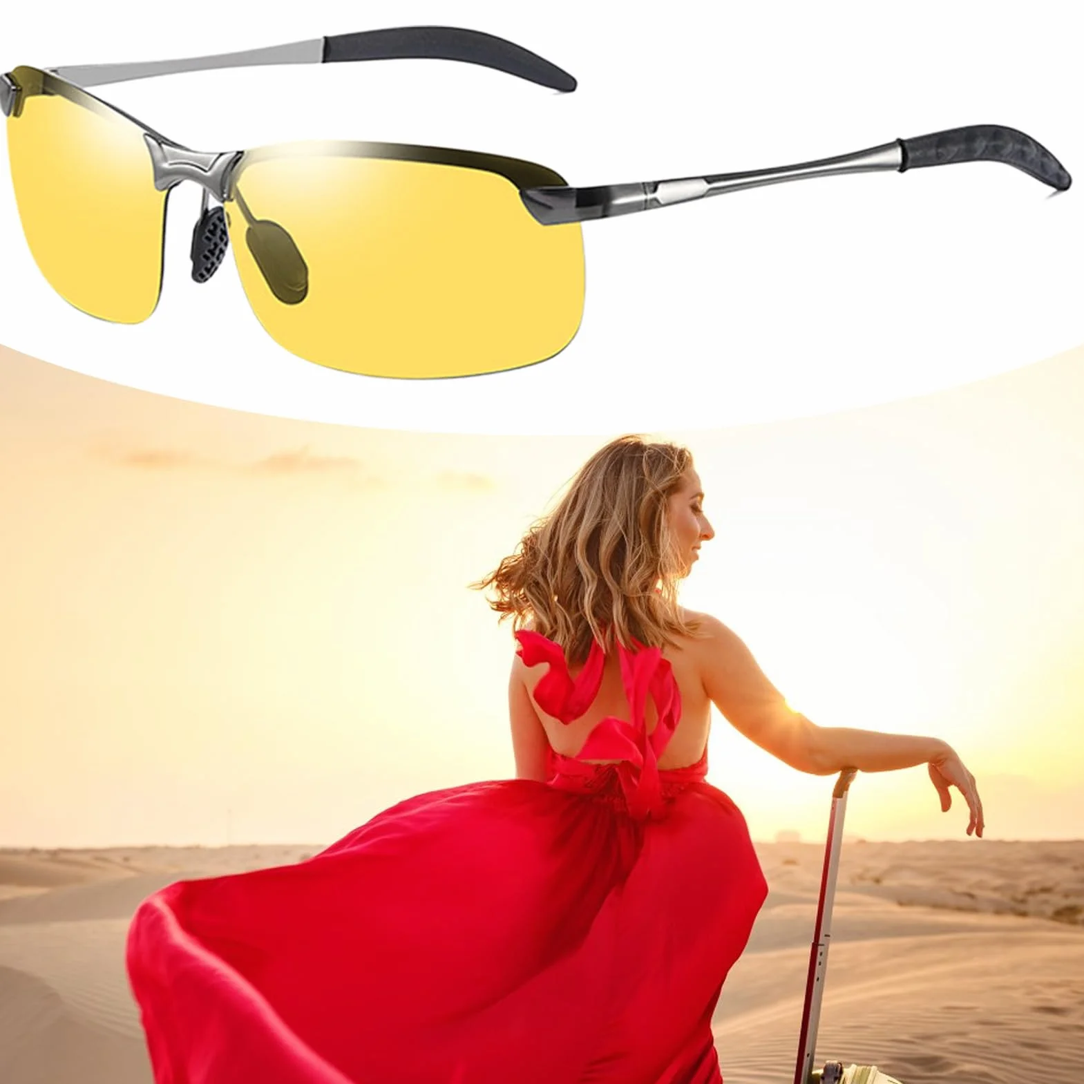 Fotochromowe okulary przeciwsłoneczne, fotochromowe okulary dla mężczyzn, antyodblaskowe, sprzęt rowerowy, akcesoria wędkarskie do jazdy na rowerze, wędrówek, jazdy