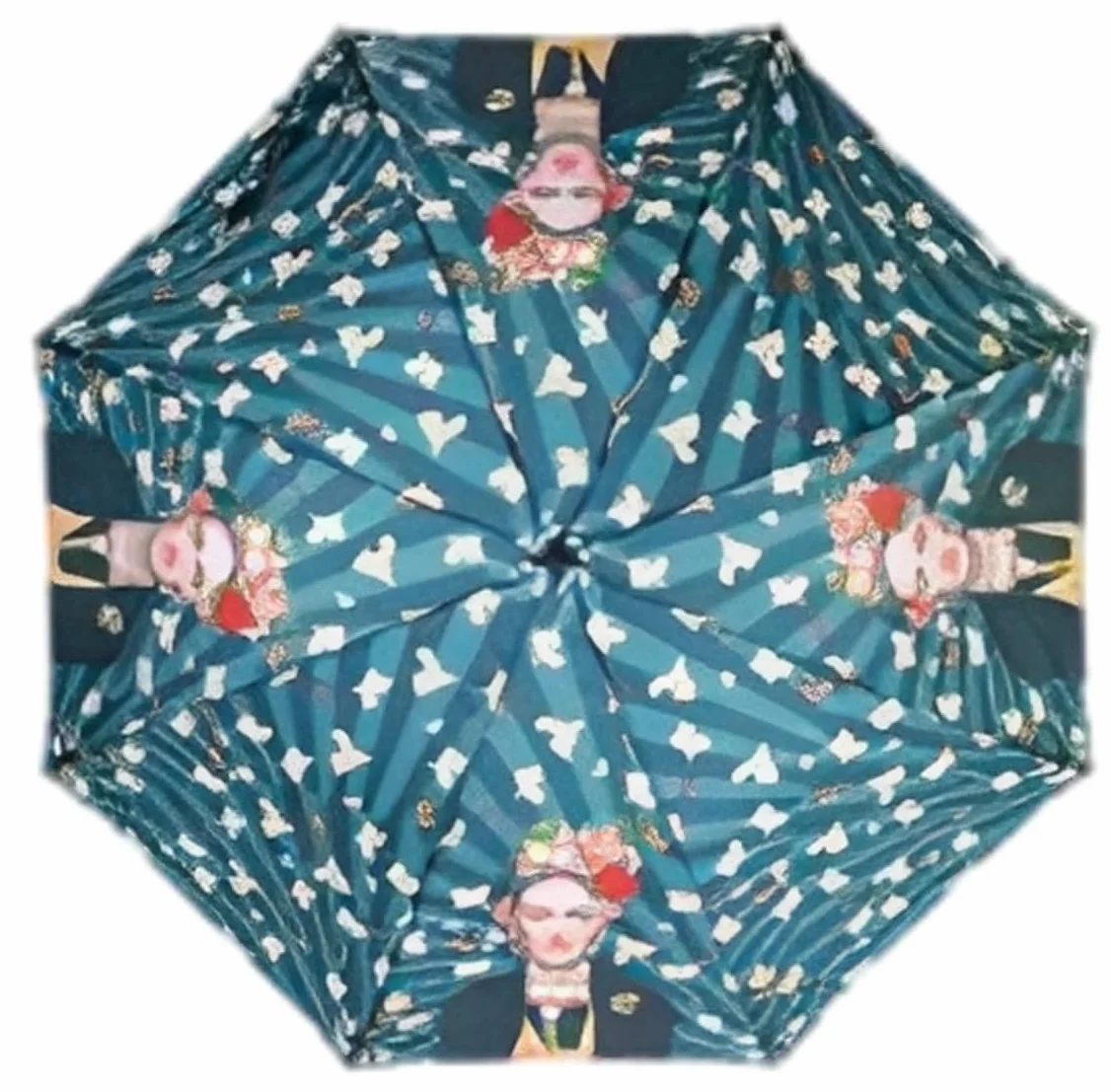 Miro Travel Wear Parasol Frida dla kobiet Kolor, sztuka i styl w deszczu! Długi parasol wiatroszczelny | Motyle kwiatowe | Oryginalny prezent