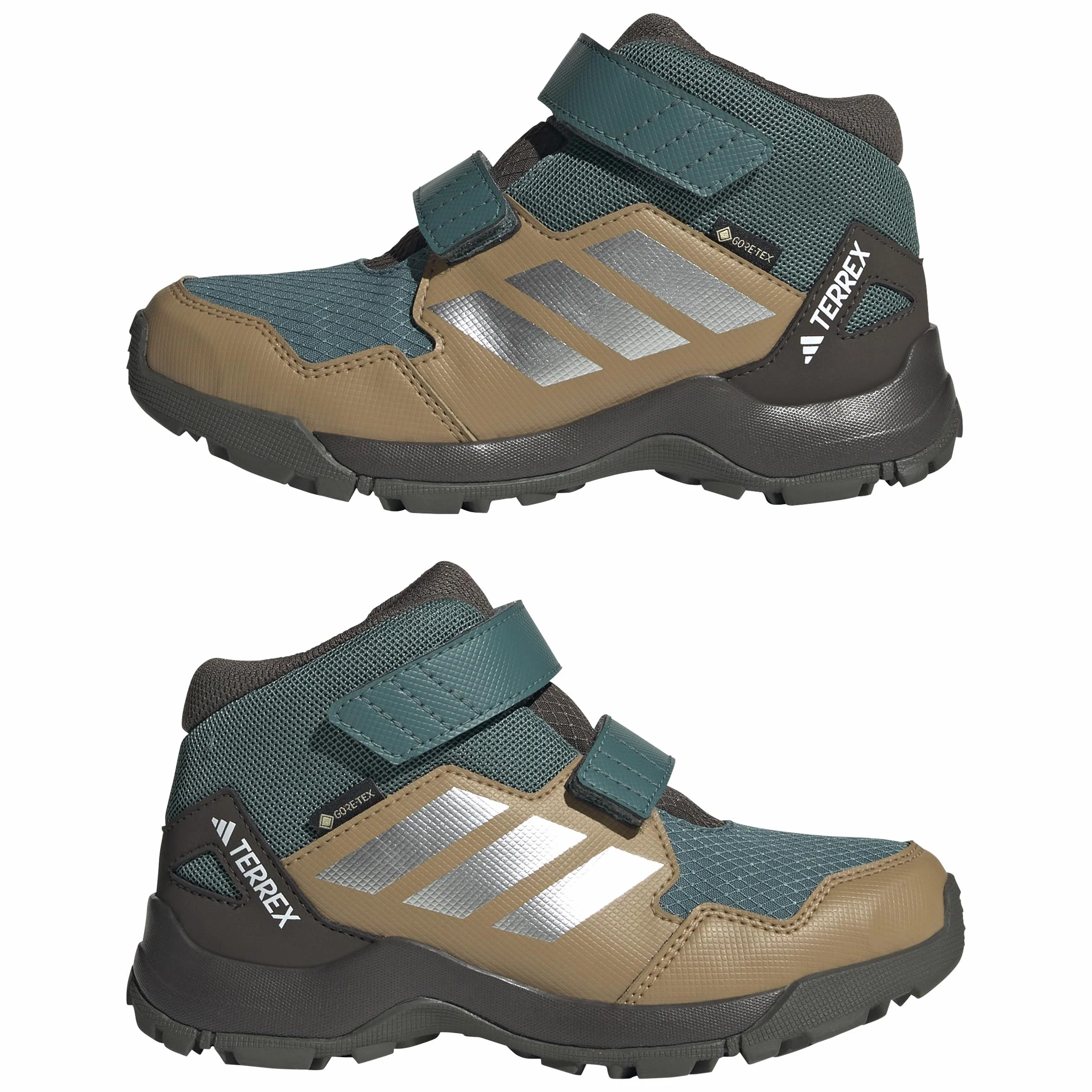 adidas Uniseks - dzieci Terrex Skychaser Mid GORE-TEX Hiking Shoes Kids, preloved teal/matte silver/cardboard, 36 2/3 EU
