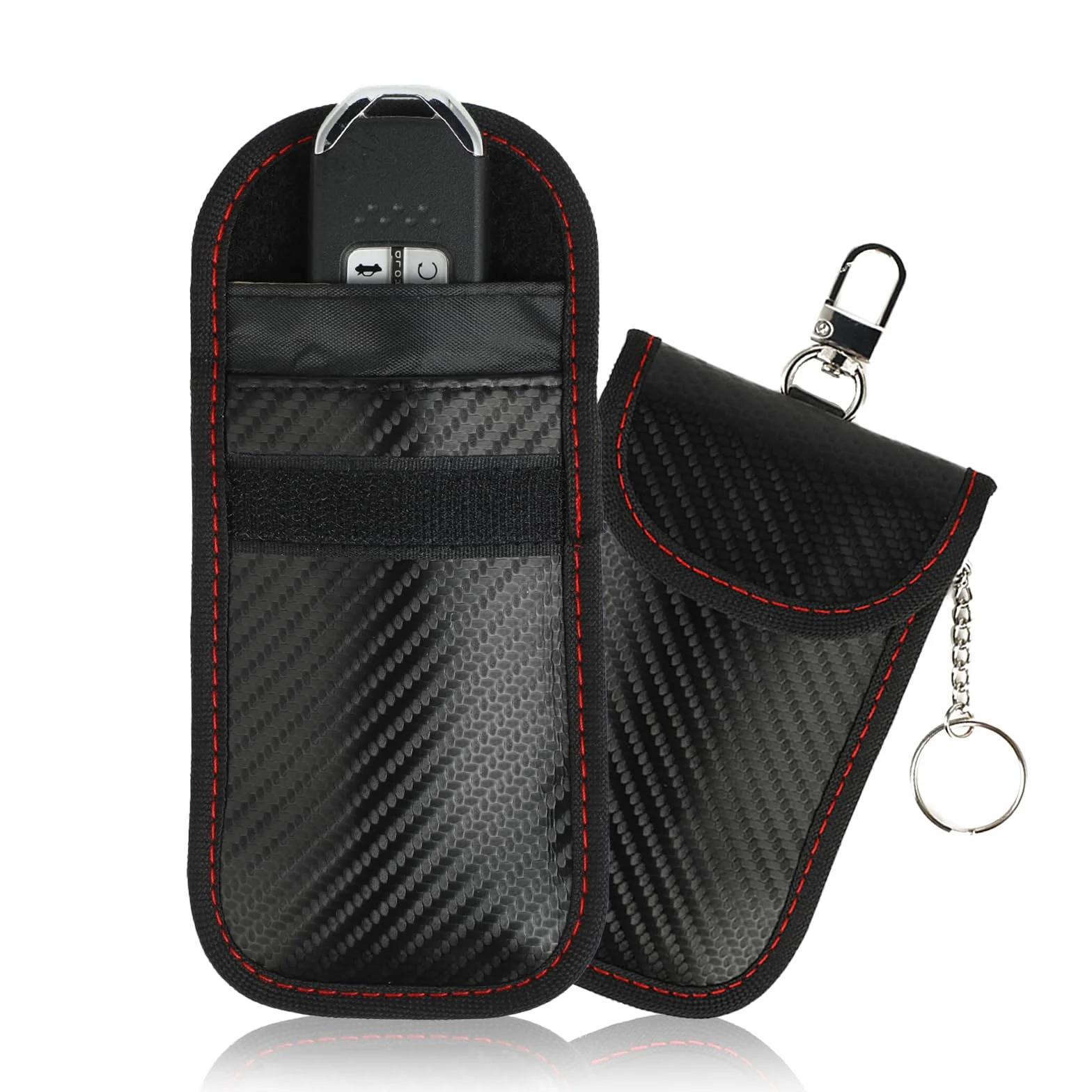 Zestaw 2 Szt. Ochrona Keyless Go - Etui Ochronne na Kluczyk Samochodowy Keyless - Blokada RFID do Kluczyków Samochodowych - Odpowiednie do Kluczyków Samochodowych