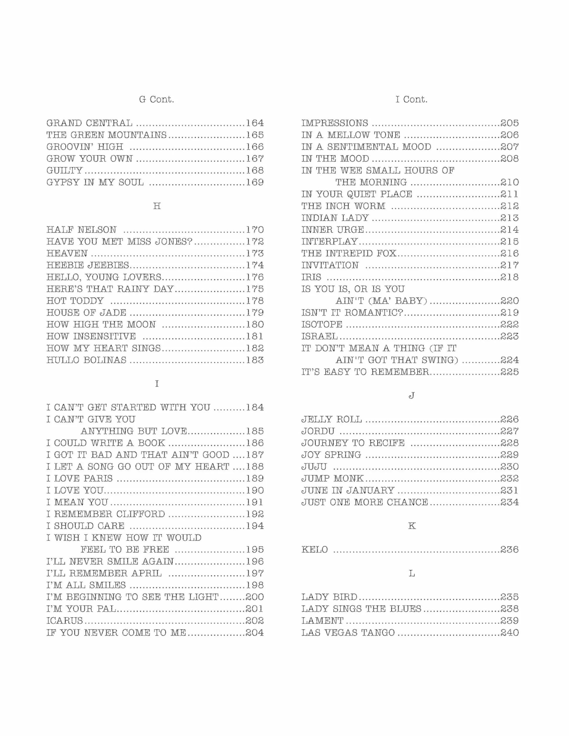 The Real Book - Volume I - Sixth Edition C Edition: 01