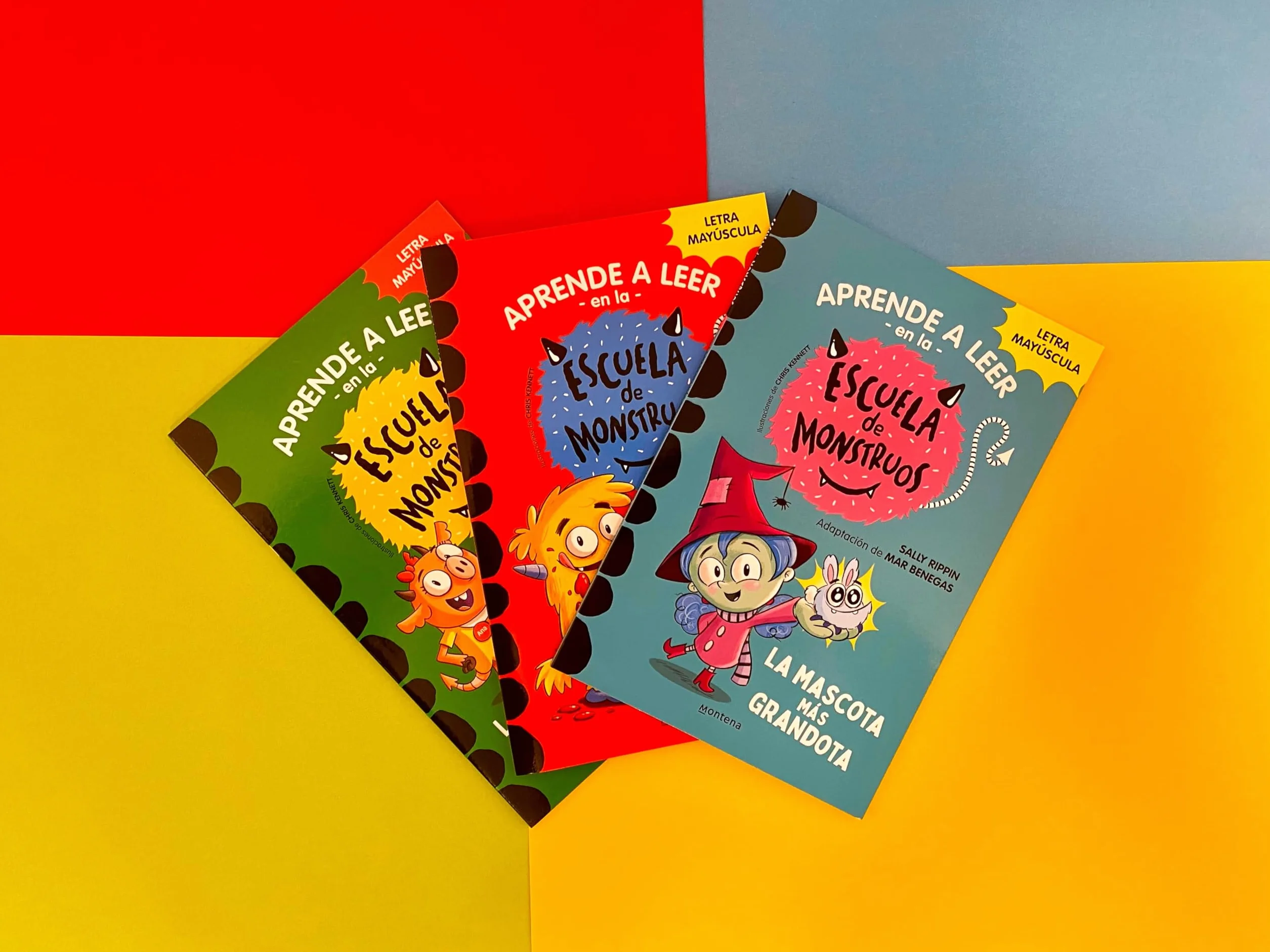 Aprender a leer en la Escuela de Monstruos - Pack con los libros 1, 2 y 3: En letra MAYÚSCULA (libros para niños a partir de 5 años)