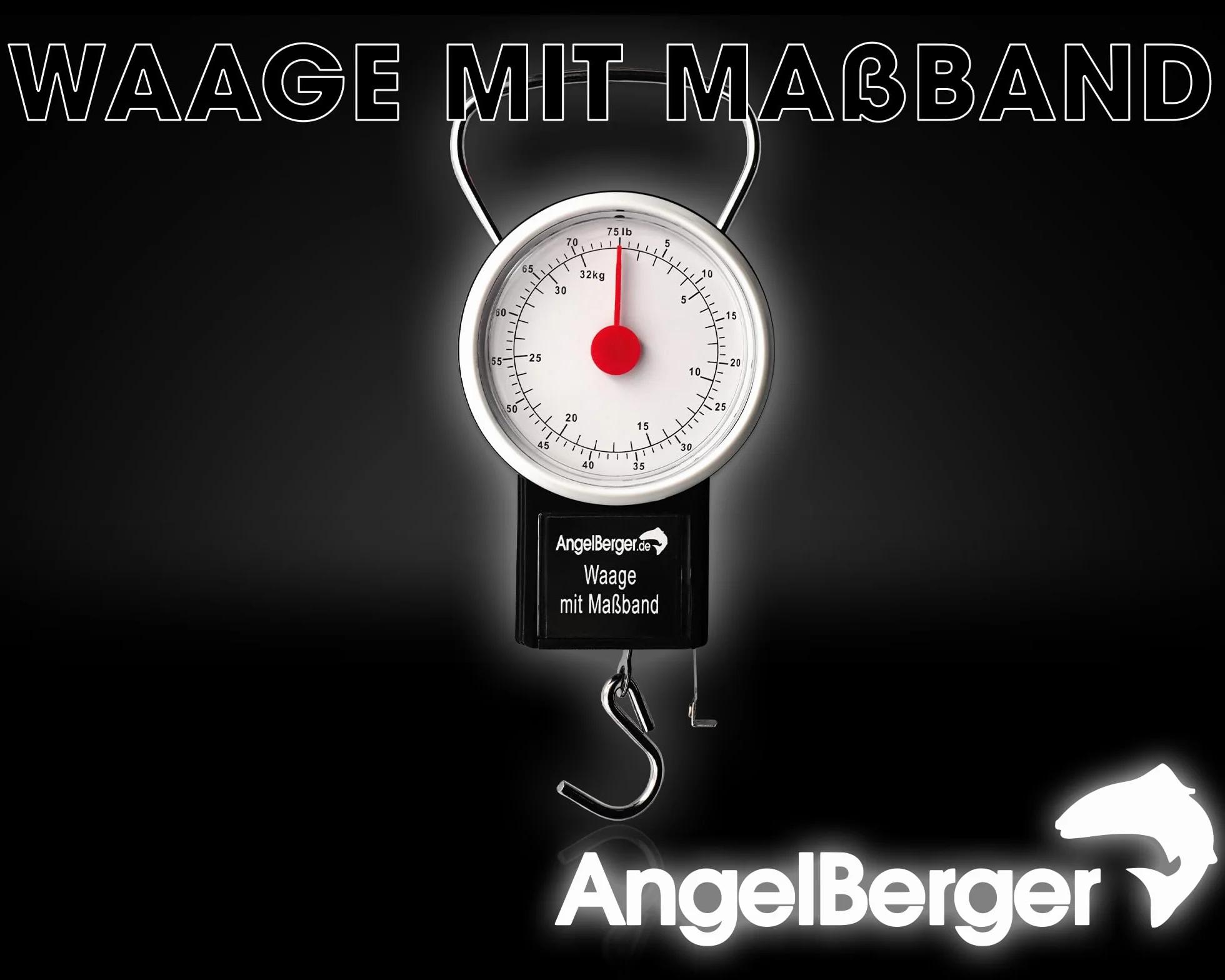 Angel-Berger Waga z taśmą mierniczą, waga wisząca waga wędkarska