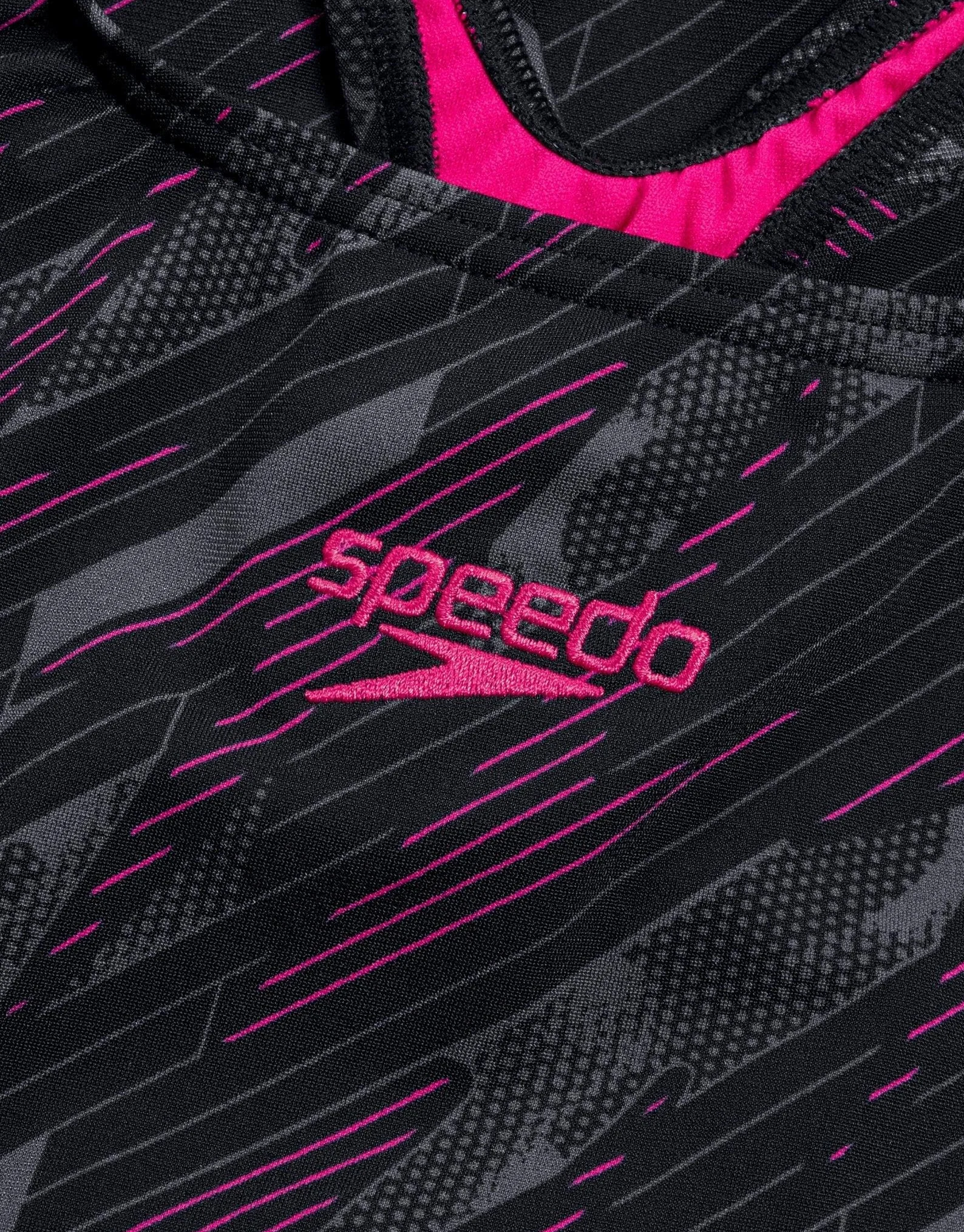 Speedo Damski kostium kąpielowy Hyperboom Allover Medalist, szybkoschnący, fitness, odporny na chlor