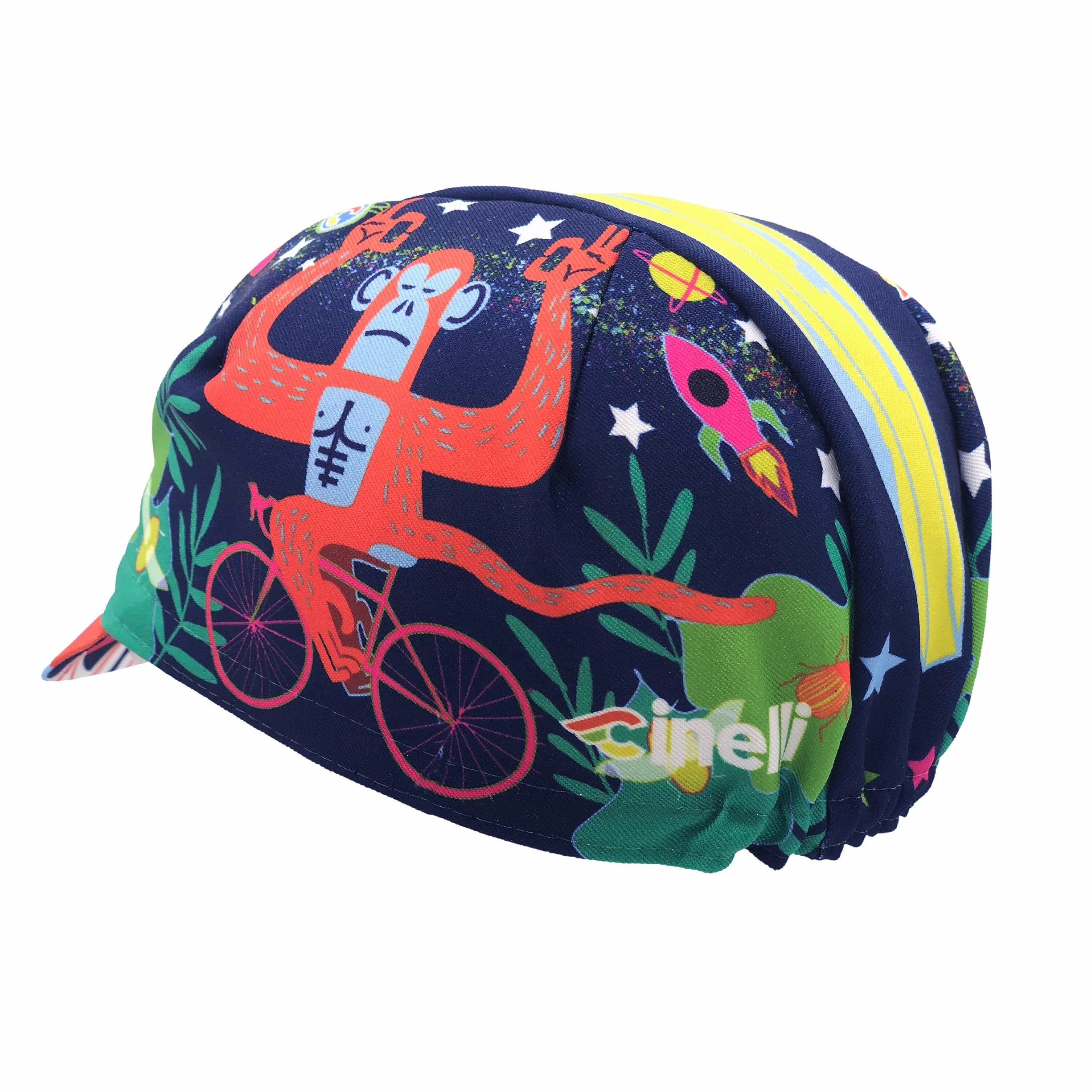 Cinelli LIDA Czapka rowerowa Ziruffo, Jungle Zen, jeden rozmiar