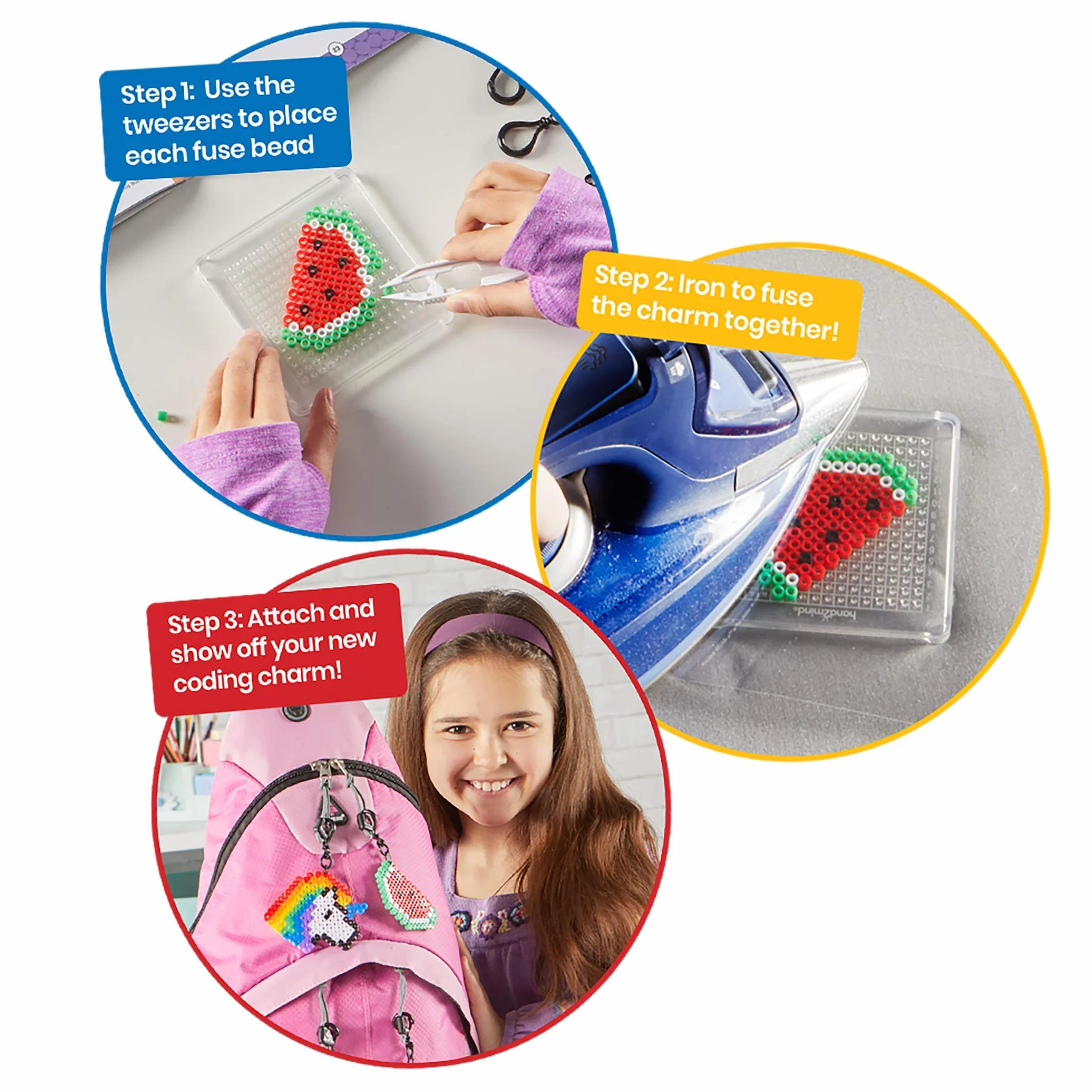 Learning Resources 93398 Kodowanie Charms, wielokolorowe