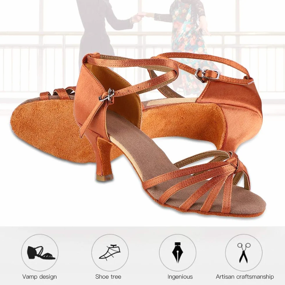 Keenso Damskie buty do tańca, do tanga, do tańca latynoskiego, miękkie i wygodne