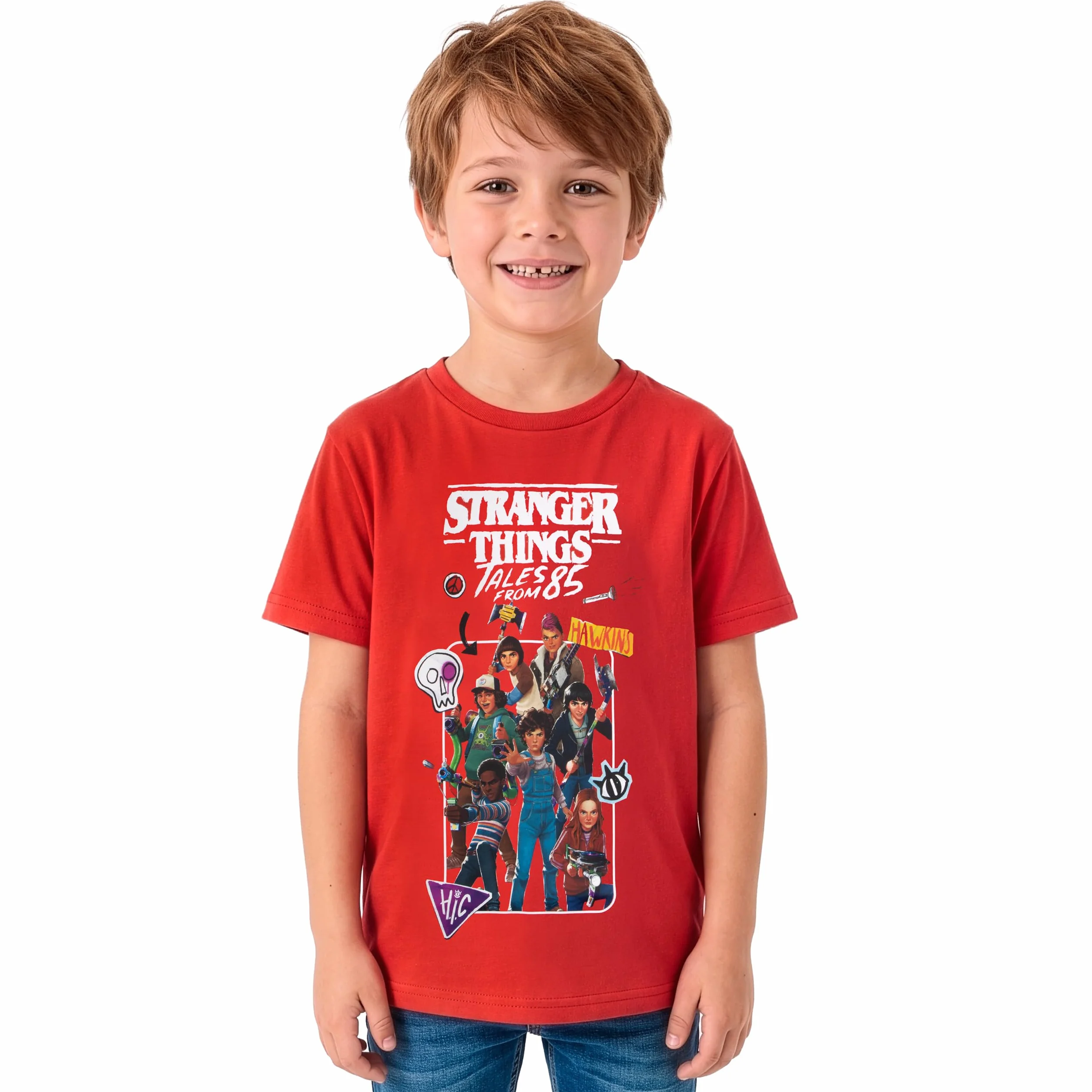 Stranger Things Koszulka Dla Chłopca, T-Shirt Z Krótkim Rękawem Dla Chłopca, Odzież Dziecięca Tales From 85