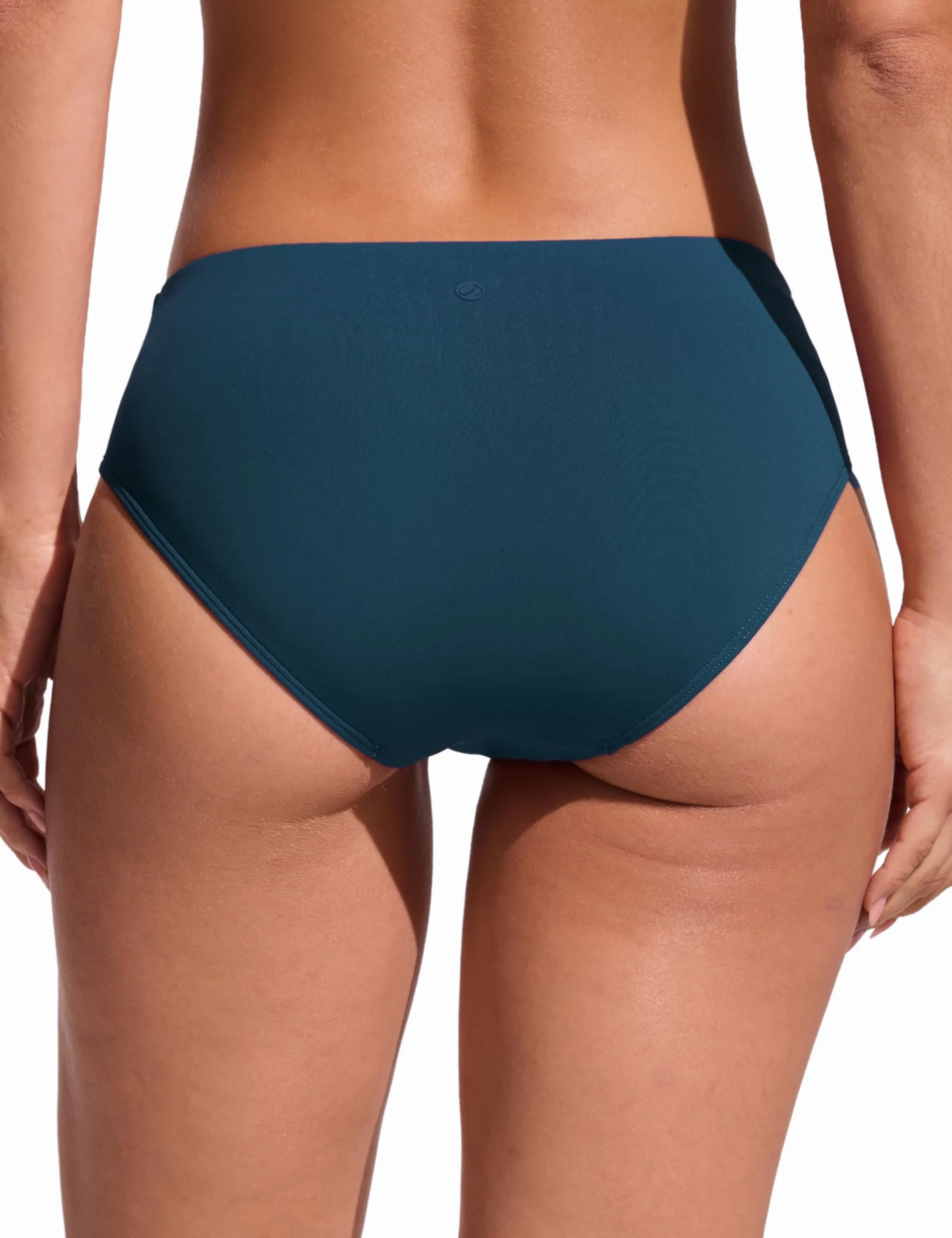 CRZ YOGA Dół od bikini dla kobiet Średni stan Pełne pokrycie Strój kąpielowy Podstawowy strój kąpielowy Majtki kąpielowe