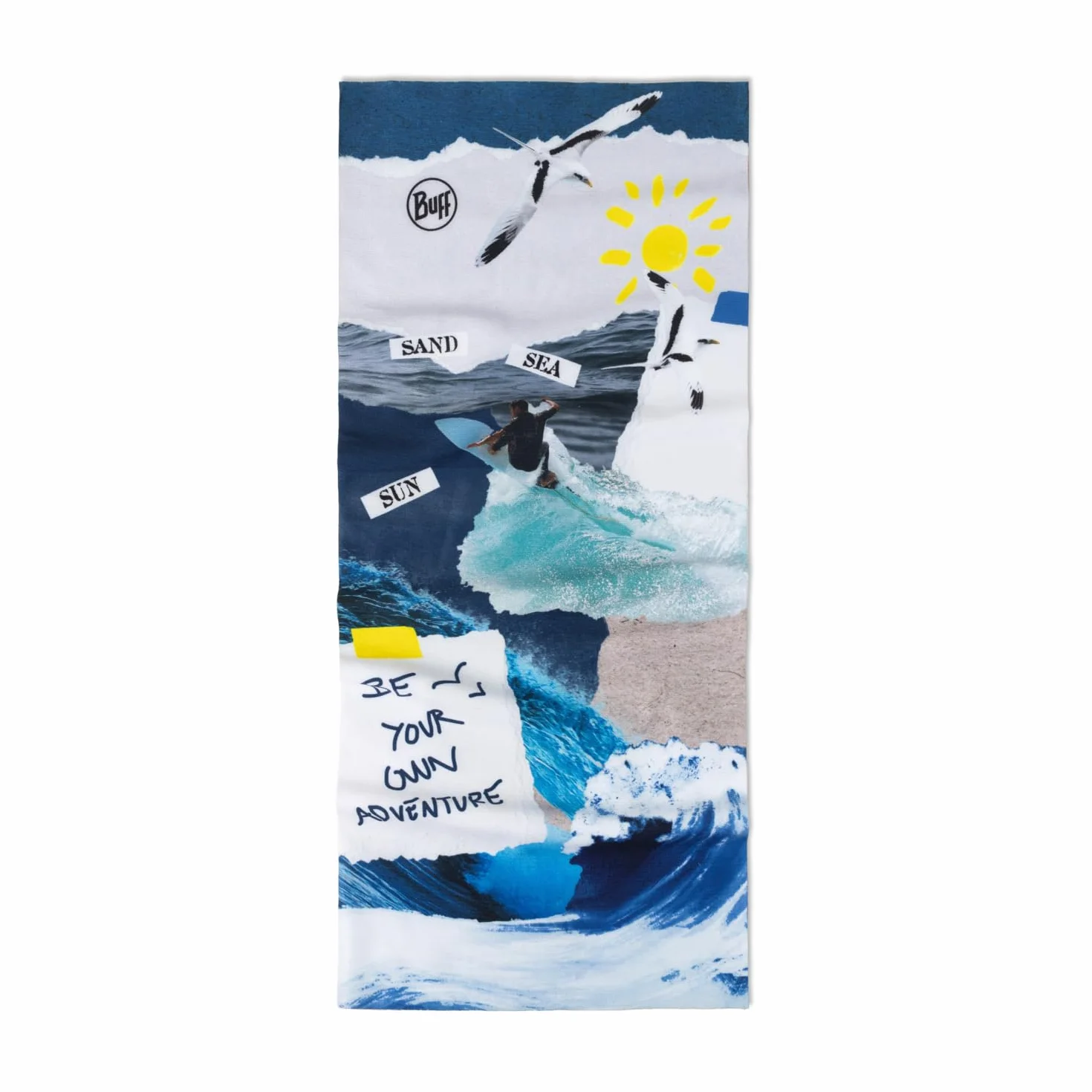 BUFF Komin Coolnet UV Elastyczna, Ochrona UPF50, Lekka, Elastyczna, Materiał Z Recyklingu, Sport, Lato One Size Beżowy