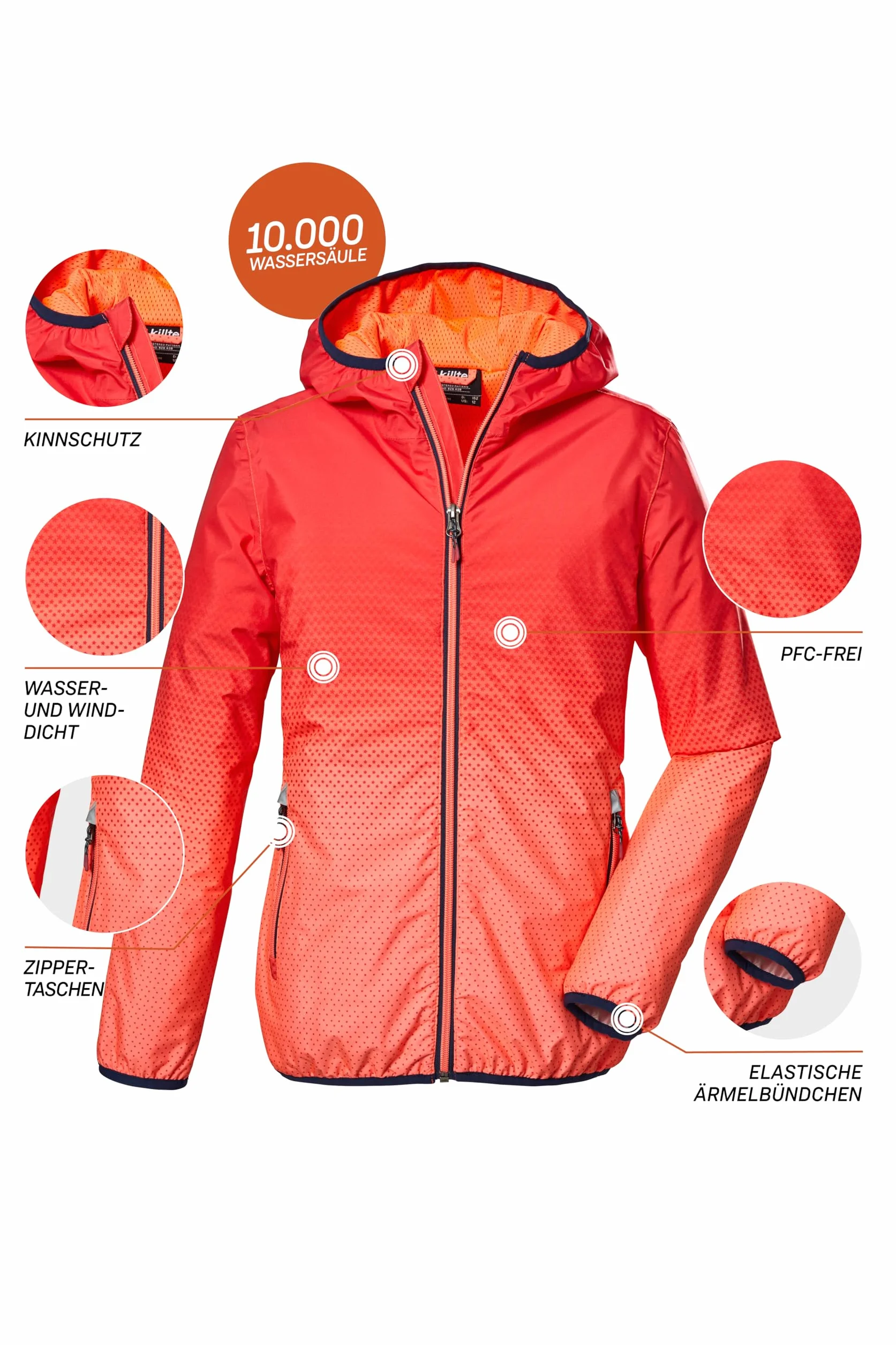 Killtec Funkcjonalna kurtka/kurtka outdoorowa z kapturem Girl´s Kos 331 Grls Jckt