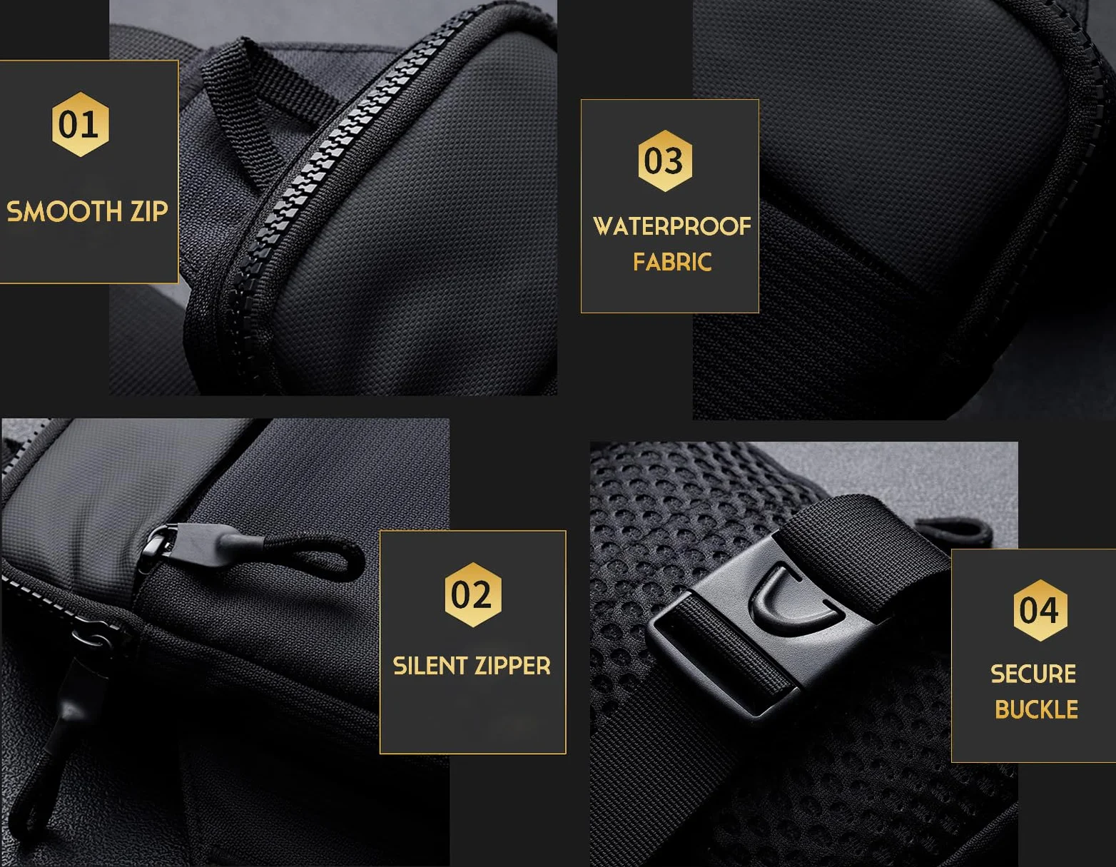 Simptech Mini torba crossbody, pasek, do biegania, uchwyt na telefon, podwójna kieszeń, wodoodporna, bez użycia rąk, dla biegacza, do treningu, wędrówek, jazdy na rowerze, podróży