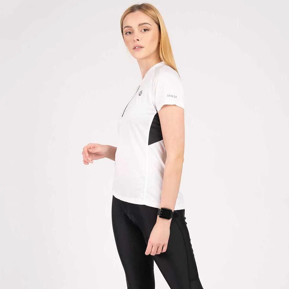 Dare 2b Damska odzież Outdare Ii Jersey Cycle Clothing biały i czarny 10