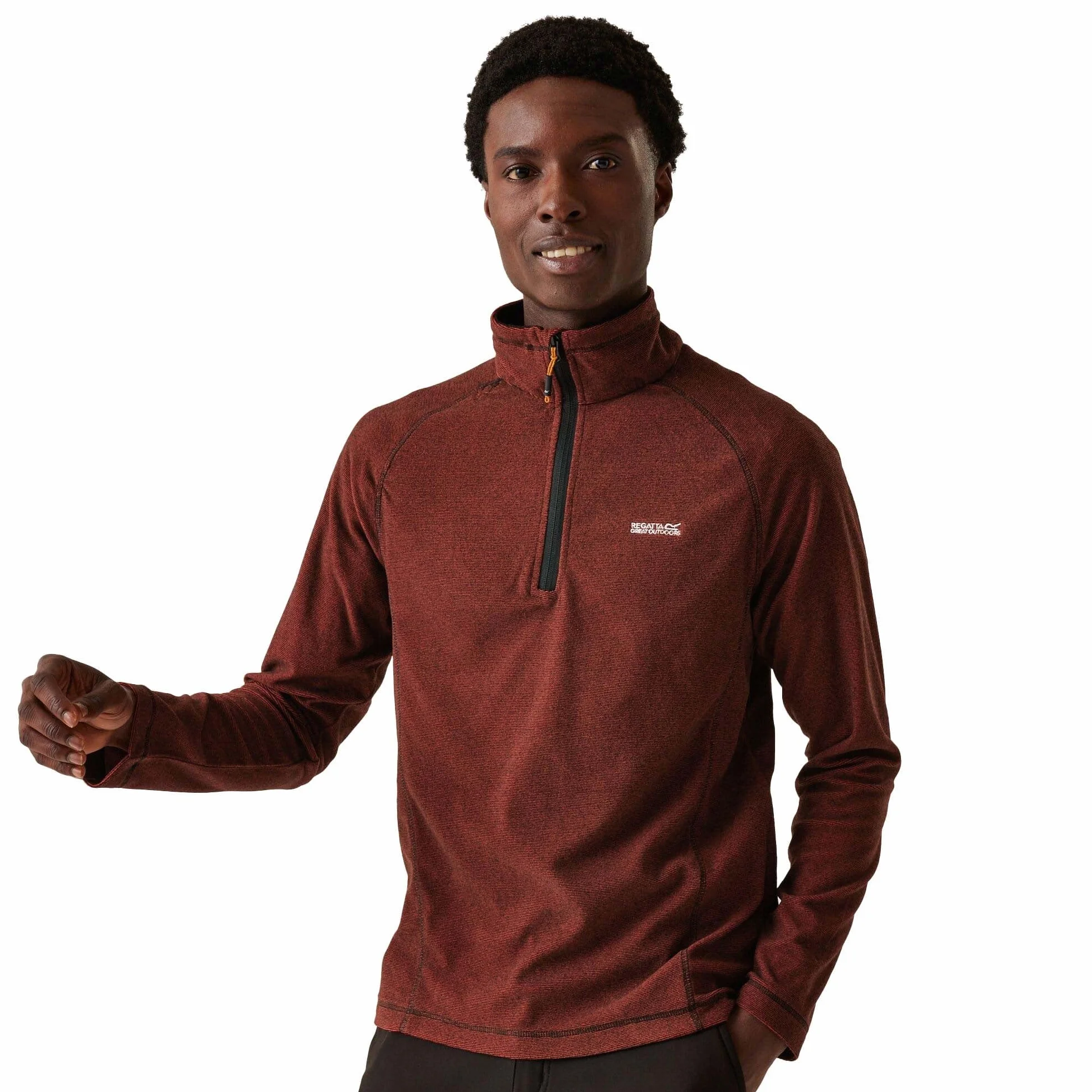 Regatta Polar Mężczyźni Montes' Lightweight Half Zip Overhead Mini Stripe Micro