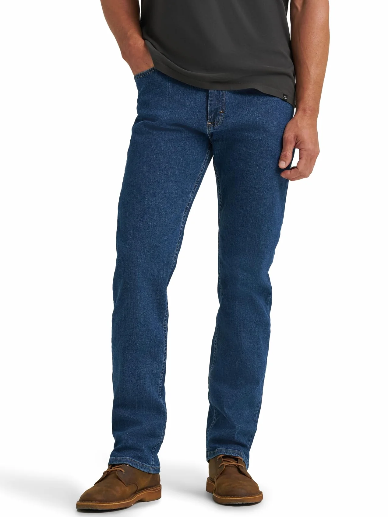Wrangler Authentics Big & Tall Klasyczne Dżinsy Z Wygodnym Talią - prosty Mężczyźni