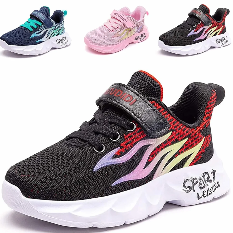 Buty Dziecięce Chłopców Dziewczynek Trampki Sneakers Halowe Sportowe Outdoorowe Shoes Do Biegania Na Czas Wolny Niebieski 26-37 EU