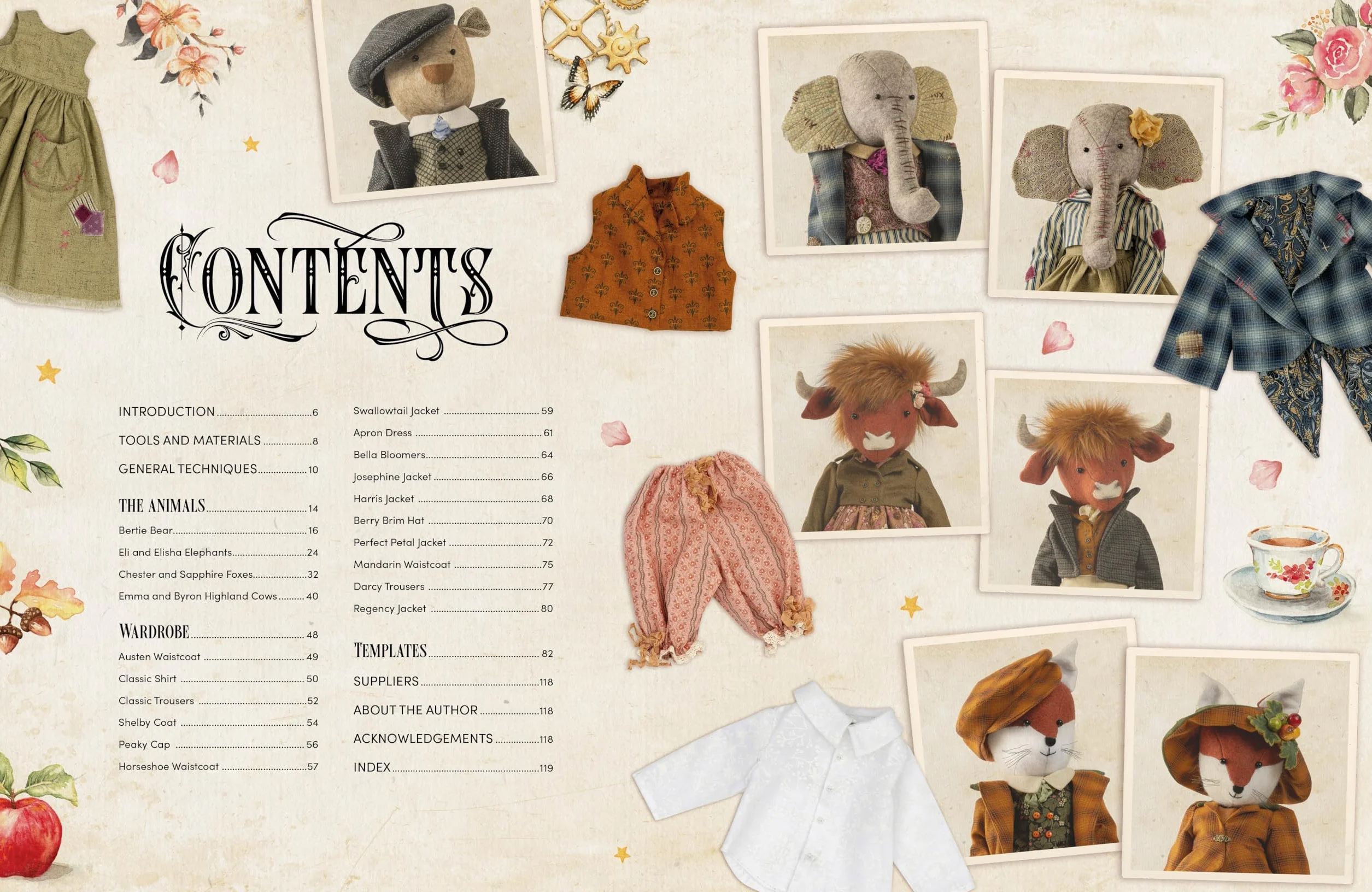 Sew Felt Animals from Apple Blossom Wood: A Practical Guide to Sewing Heirloom Animal Dolls and Their Clothing