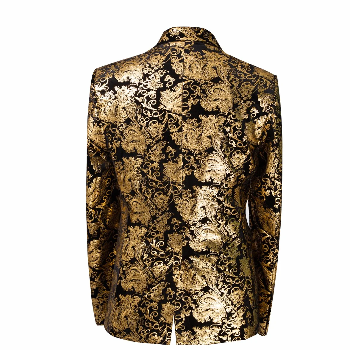 Allthemen Męska marynarka na co dzień Paisley żakardowe kurtki garniturowe slim fit kwiatowy nadruk stylowa marynarka płaszcze eleganckie kurtki