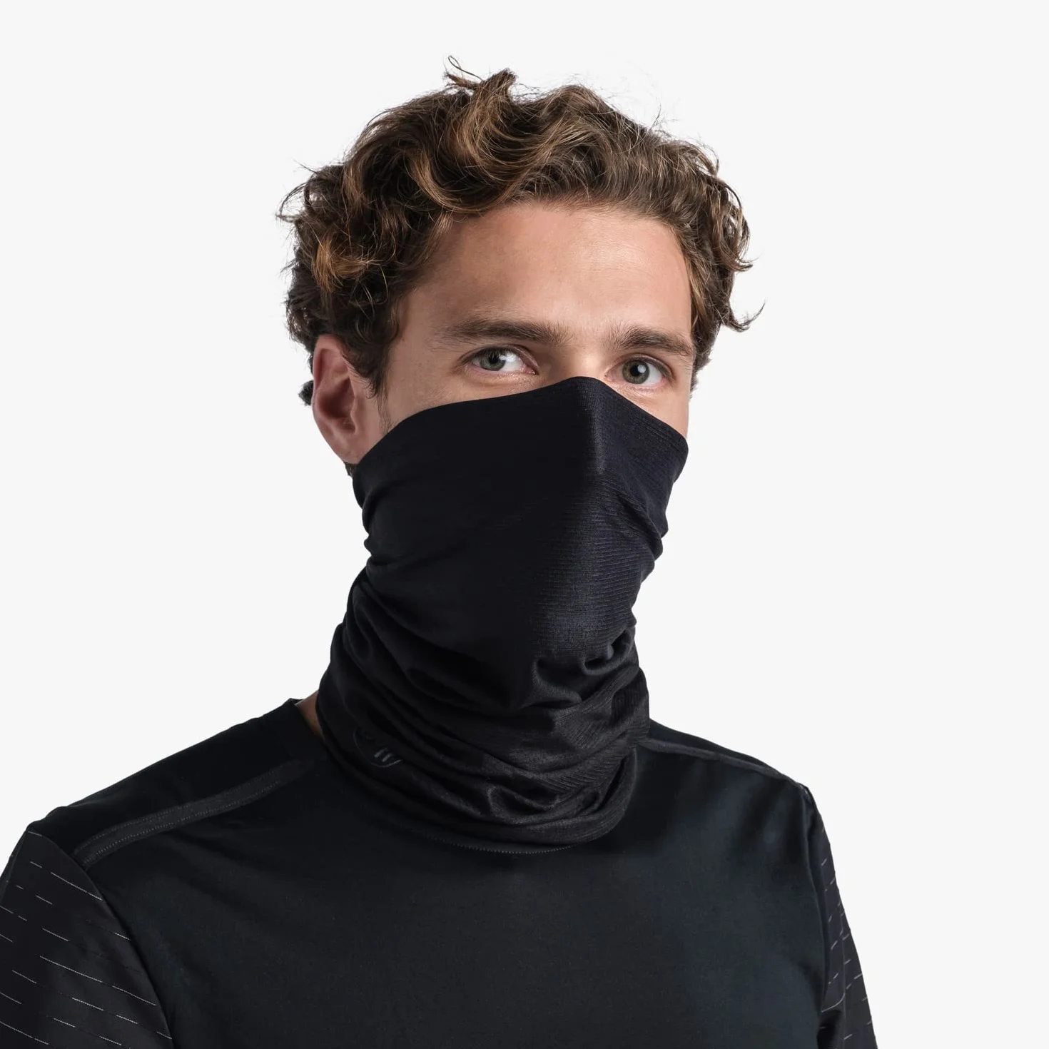 BUFF®| Komin Coolnet Uv Elastyczna, ochrona UPF50, lekka, elastyczna, materiał z recyklingu, sport, lato Mężczyzna Kobietar