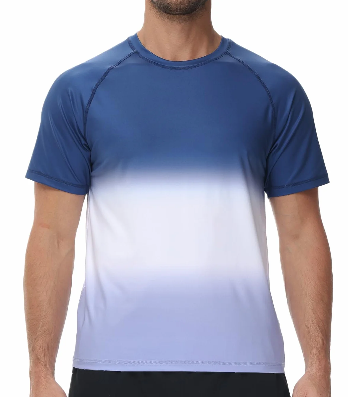 Huayuzh Koszulka męska UV Rashguard, koszulka do pływania, UPF 50+, szybkoschnąca, lekka, oddychająca, do surfowania, wędrówek