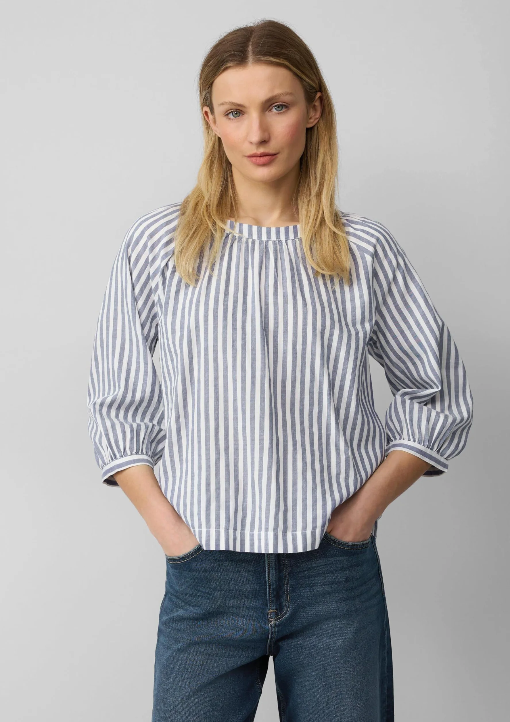 s.Oliver Damska bluza w paski Carmen, 55G7, 38